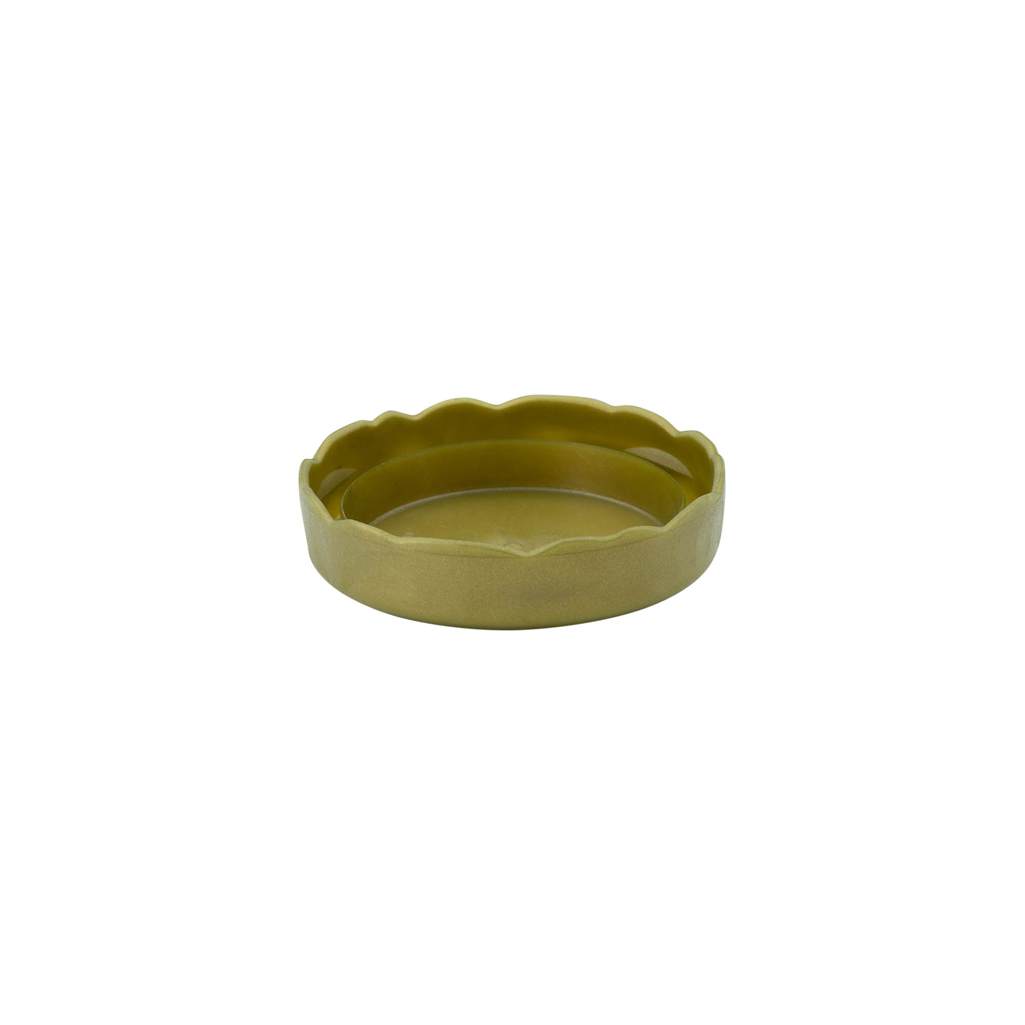 Stulpdeksel voor keramische pot met smalle hals, HDPE-kunststof, goud