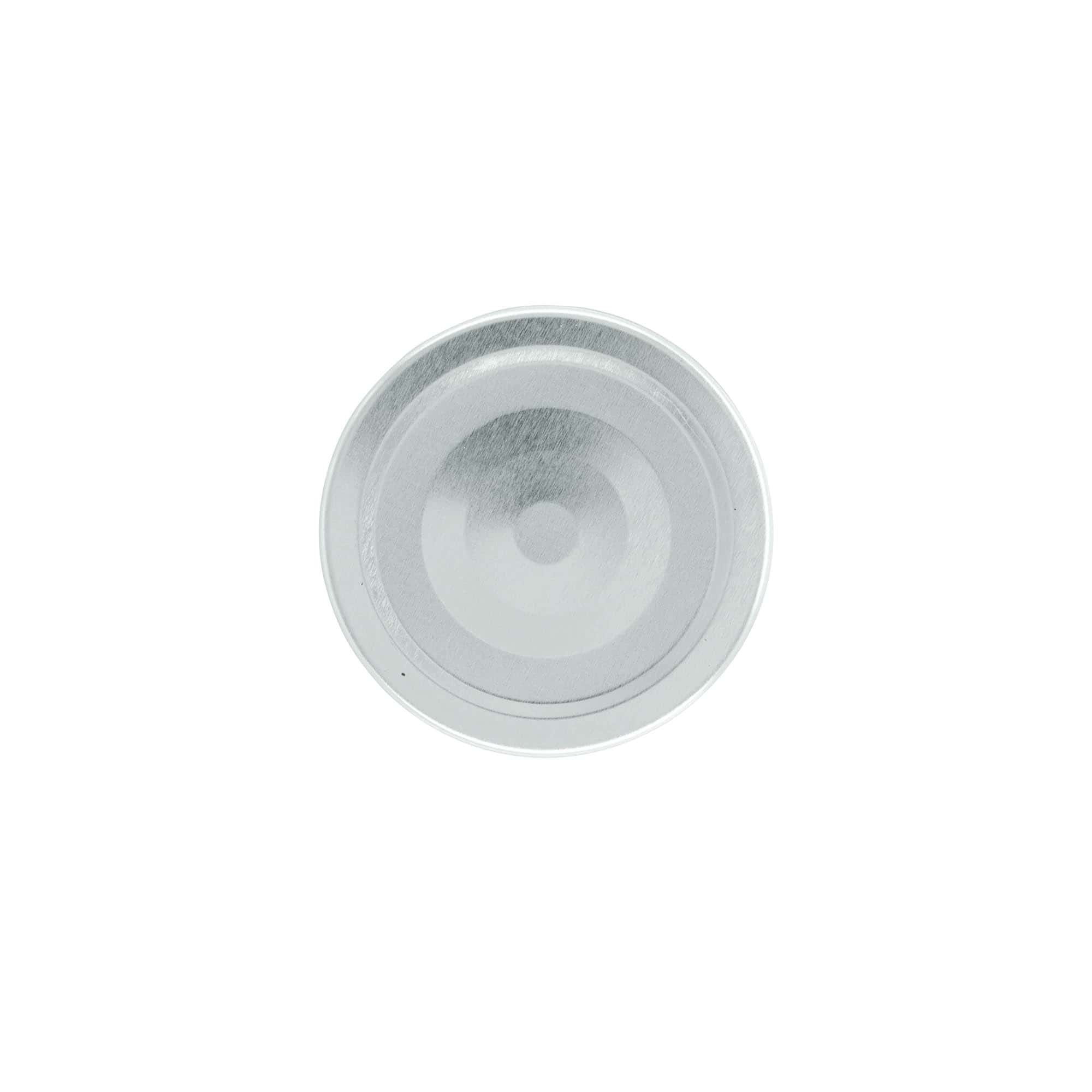 Deep-Twist-Off-sluiting, witblik, zilver, voor opening: Deep-TO 63 Deep-Twist-Off-sluiting, witblik, zilver, voor opening: Deep-TO 63