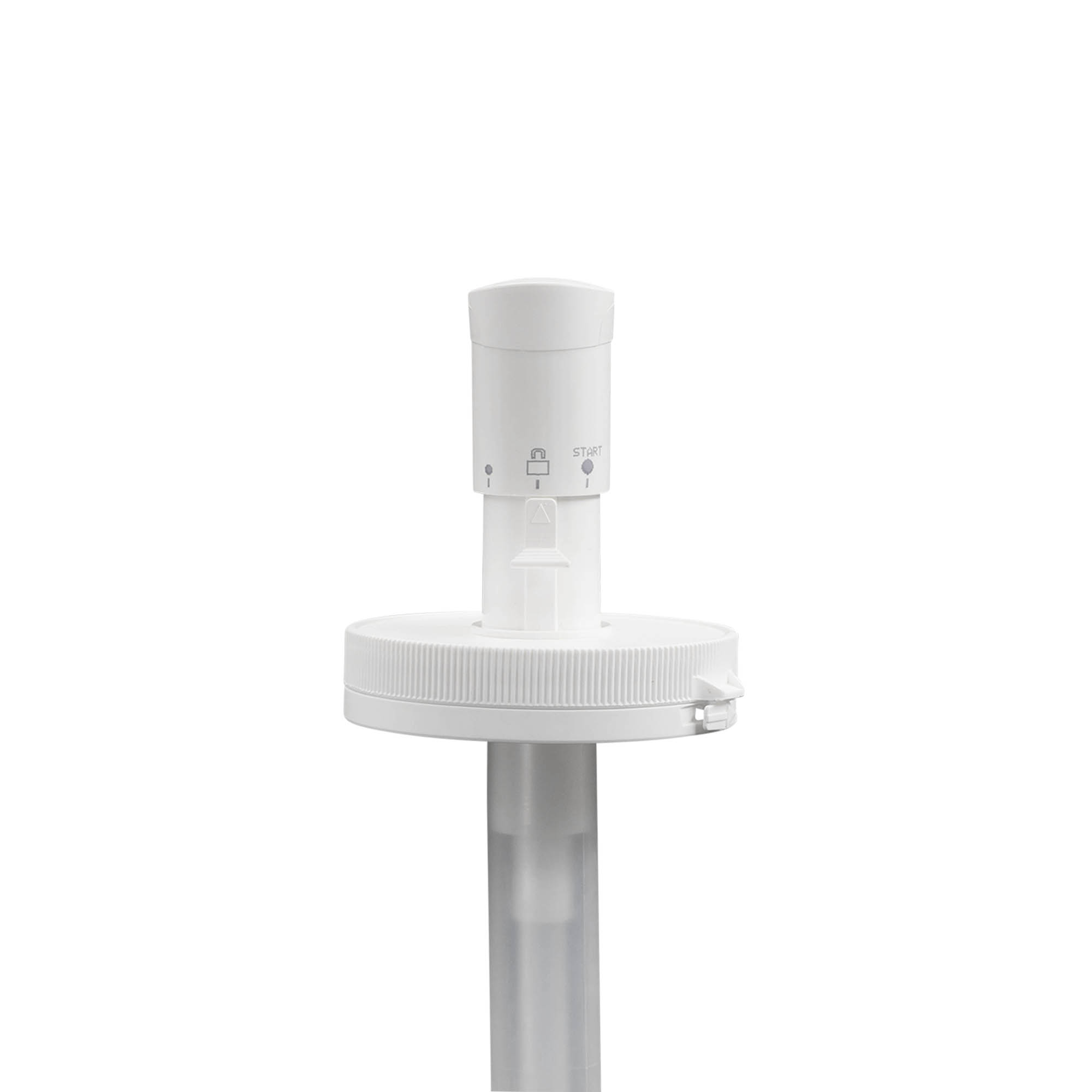 Dispenserpomp voor 655 ml 'Securibox', PE-kunststof, wit, voor opening: schroefdop Dispenserpomp voor 655 ml 'Securibox', PE-kunststof, wit, voor opening: schroefdop