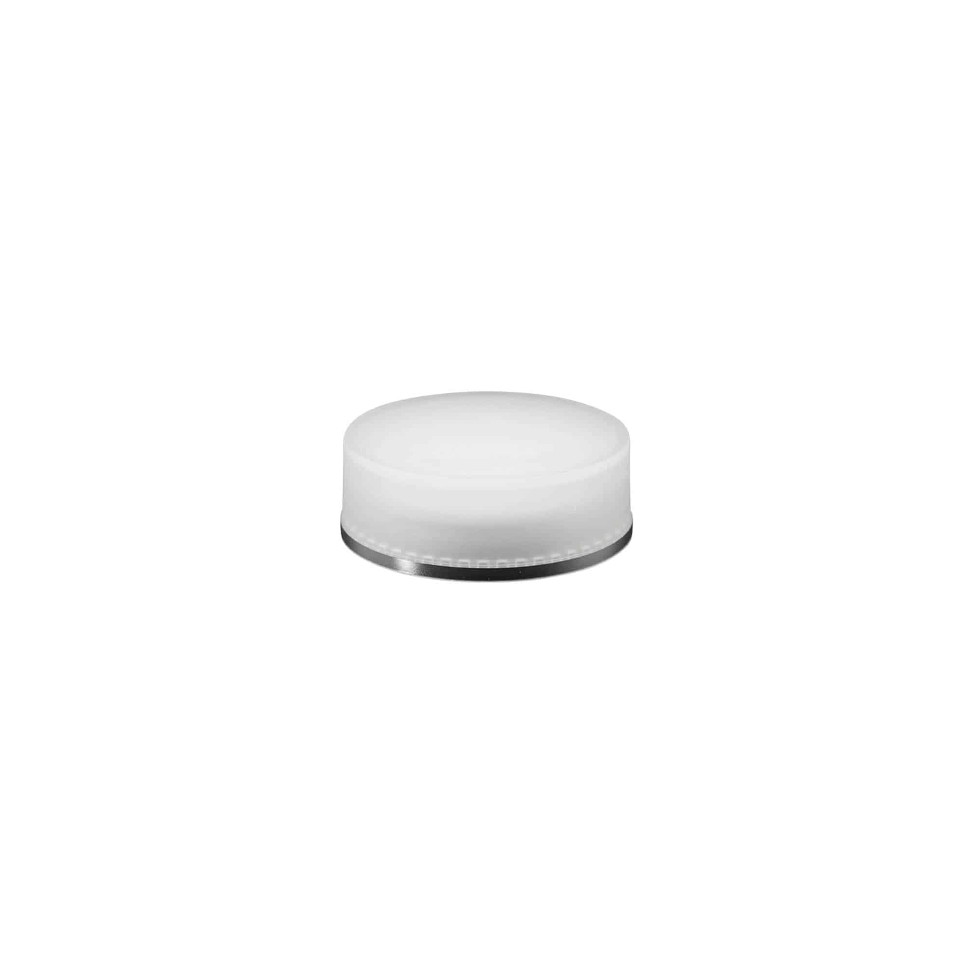 Schroefsluiting 'Clear/Platin Edition', PP-kunststof, wit, voor monding: 45/2P Schroefsluiting 'Clear/Platin Edition', PP-kunststof, wit, voor monding: 45/2P