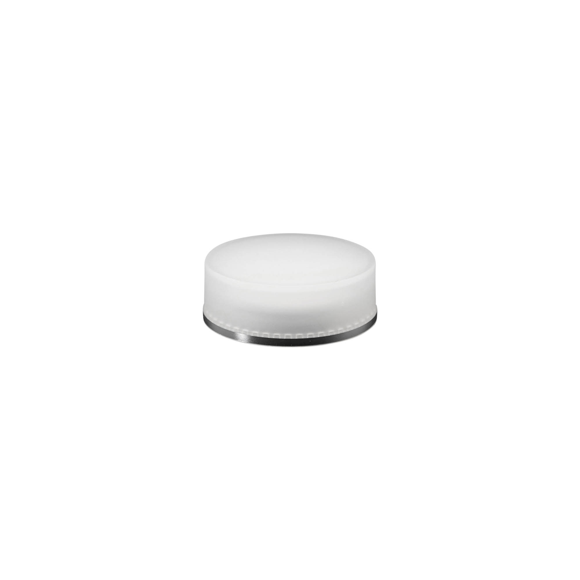 Schroefdop 'Clear/Platin Edition', PP-kunststof, wit, voor monding: 45/2P Schroefdop 'Clear/Platin Edition', PP-kunststof, wit, voor monding: 45/2P