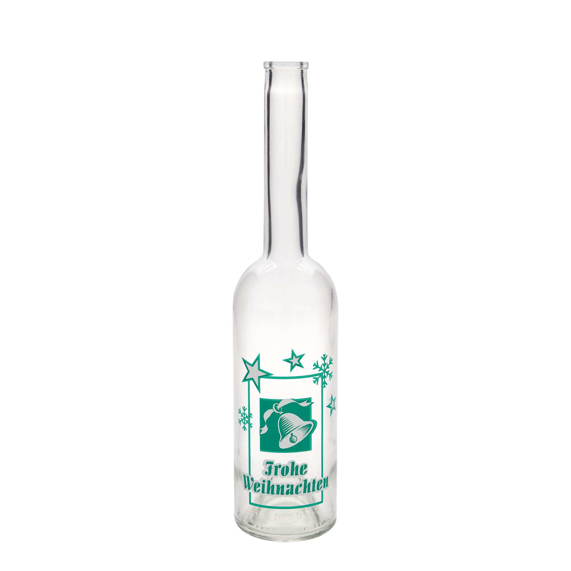 500 ml glazen fles 'Opera', motief: Vrolijk Kerstfeest, opening: kurk 500 ml glazen fles 'Opera', motief: Vrolijk Kerstfeest, opening: kurk