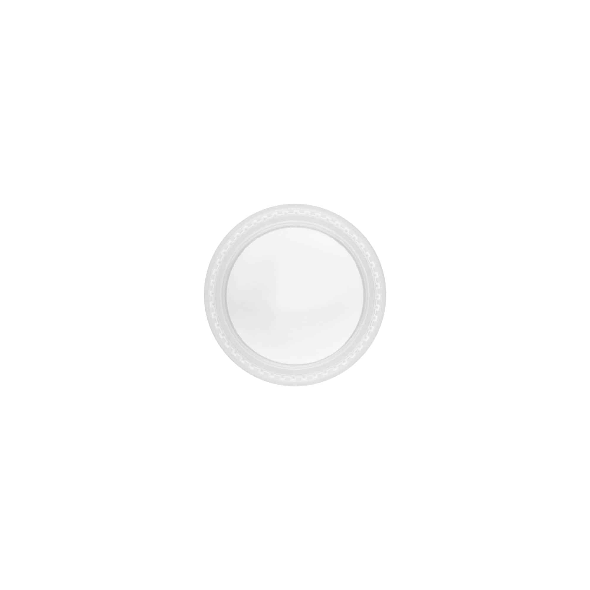 Schroefdop 'Clear/Platin Edition', PP-kunststof, wit, voor monding: 45/2P