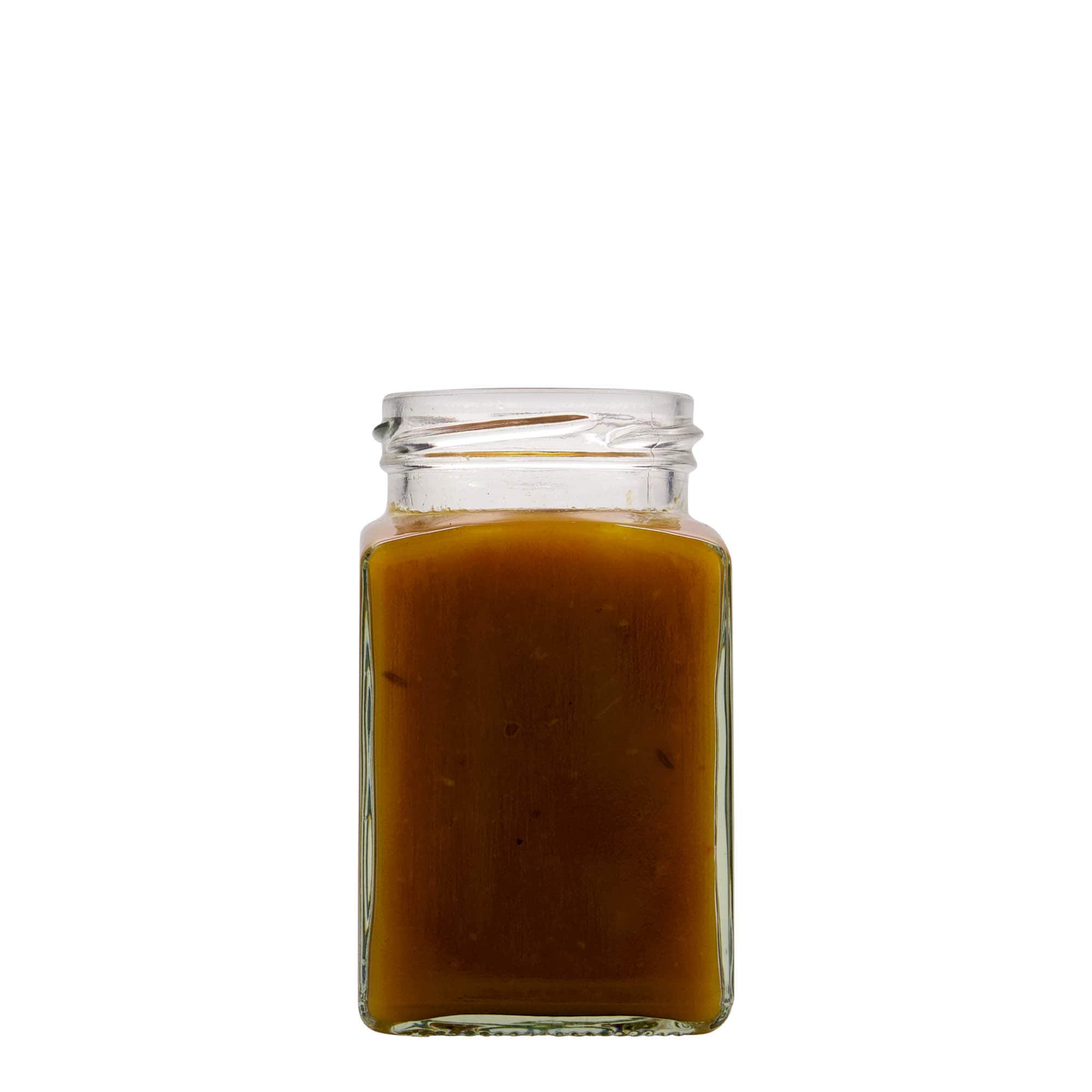260 ml vierkantglas, opening: Twist-Off (TO 58)