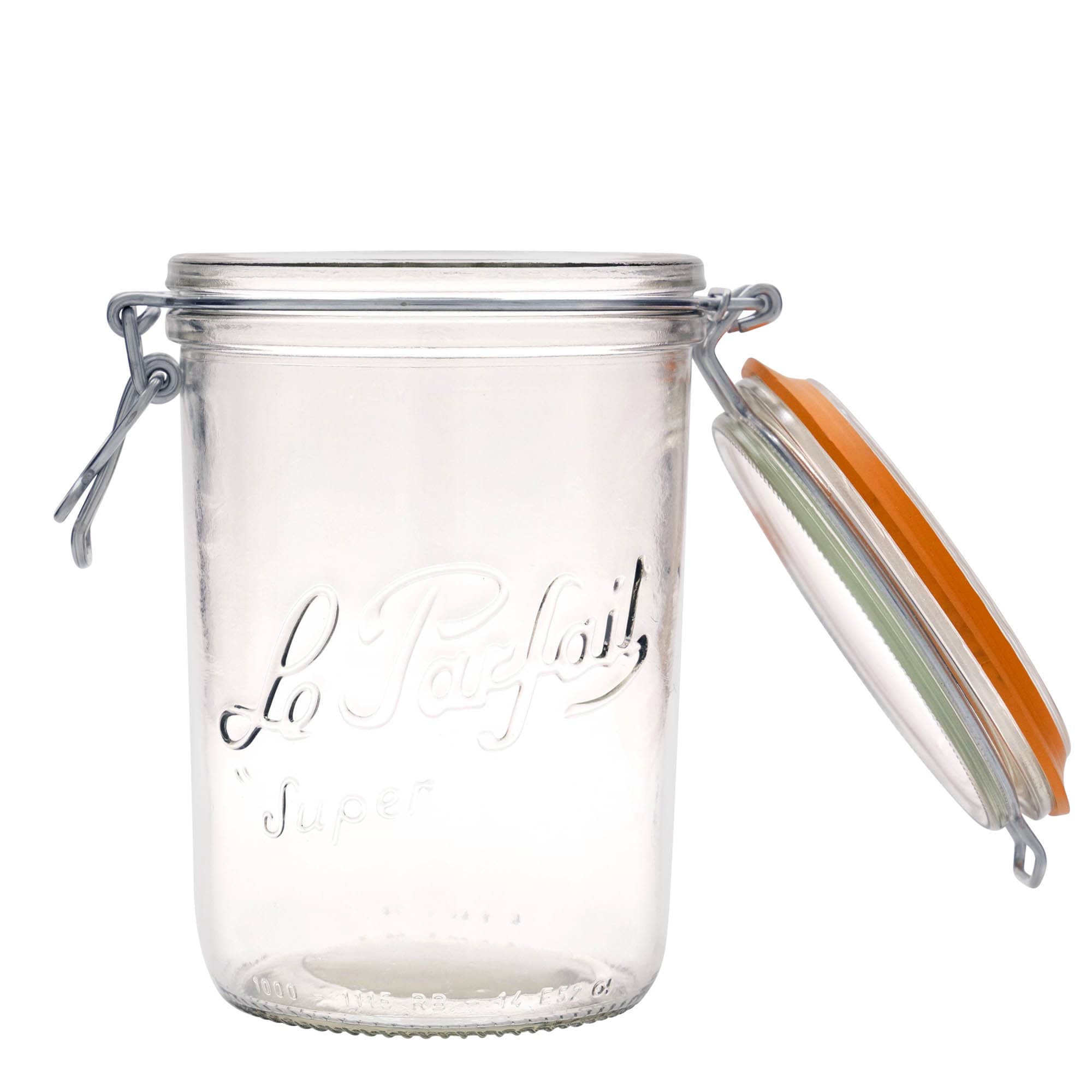 1.000 ml draadbeugelglas 'Le Parfait Super Terrine', opening: draadbeugelsluiting