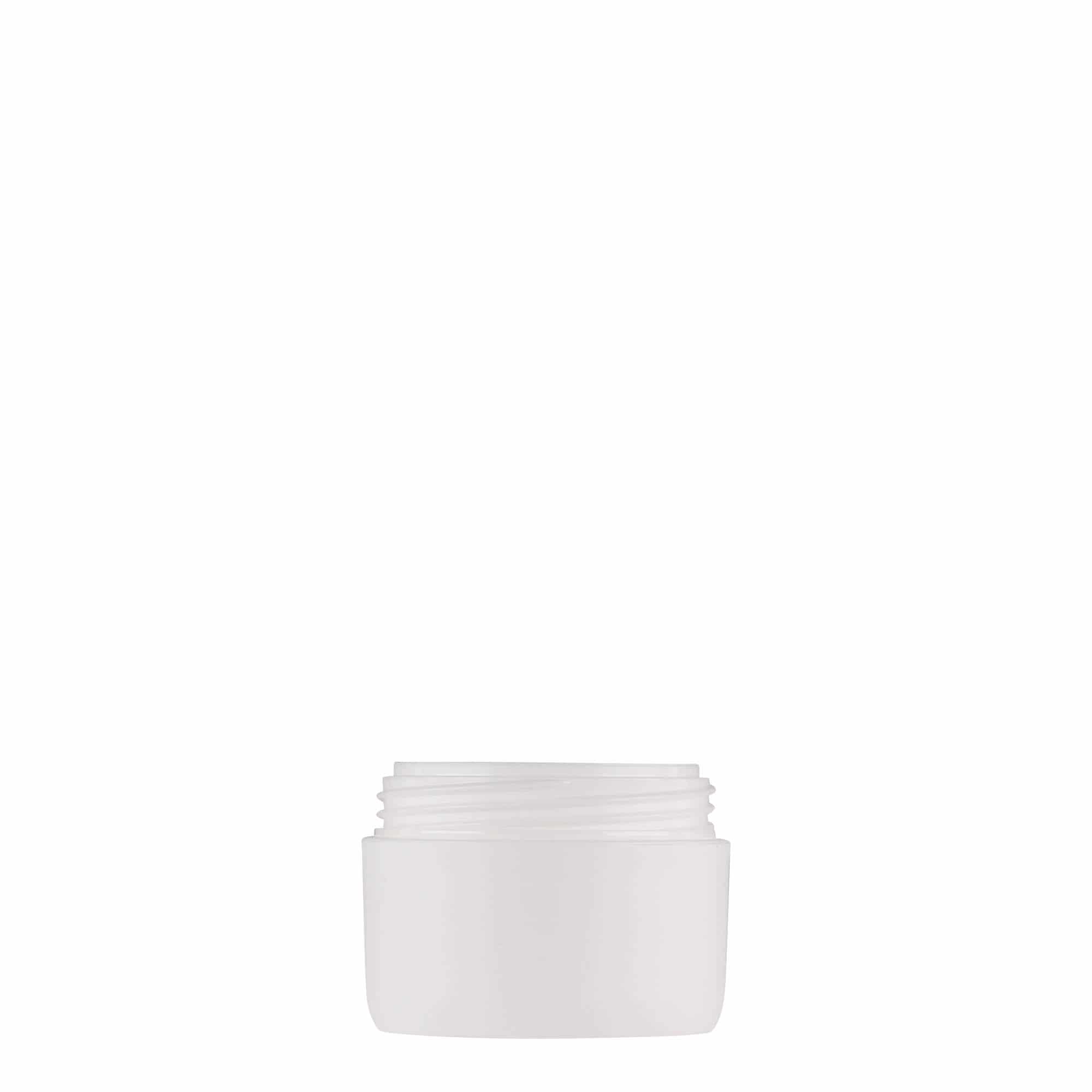 Plastic pot 'Antonella', 10 ml, PP, wit, monding: schroefsluiting Plastic pot 'Antonella', 10 ml, PP, wit, monding: schroefsluiting