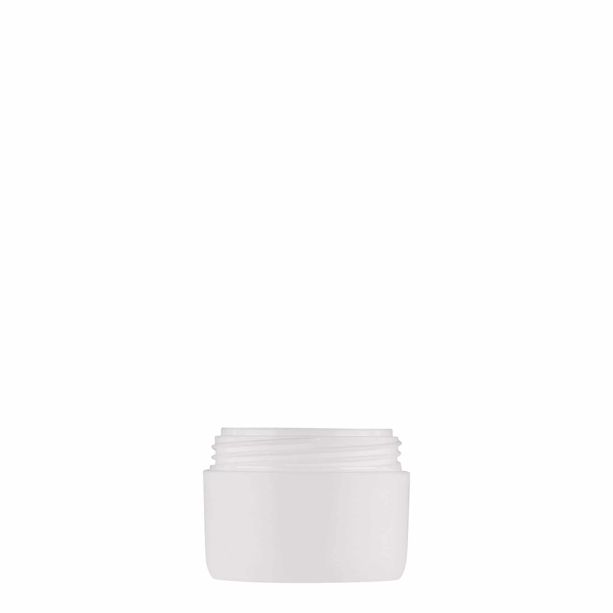 10 ml kunststofflesje 'Antonella', PP, wit, opening: schroefdop