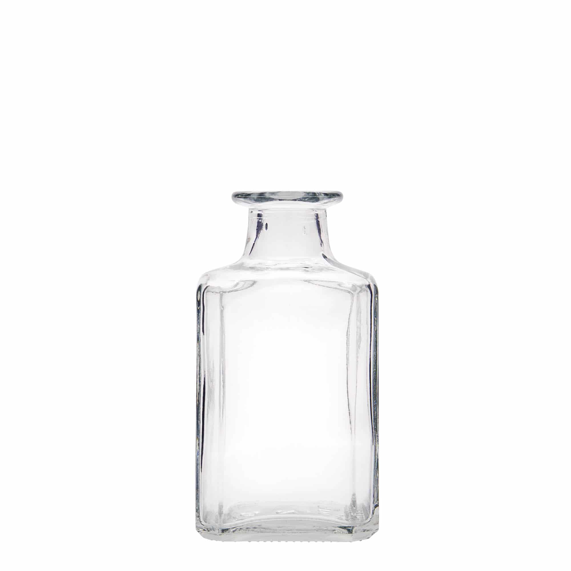 250 ml glazen fles 'Torben', vierkant, opening: kurk 250 ml glazen fles 'Torben', vierkant, opening: kurk