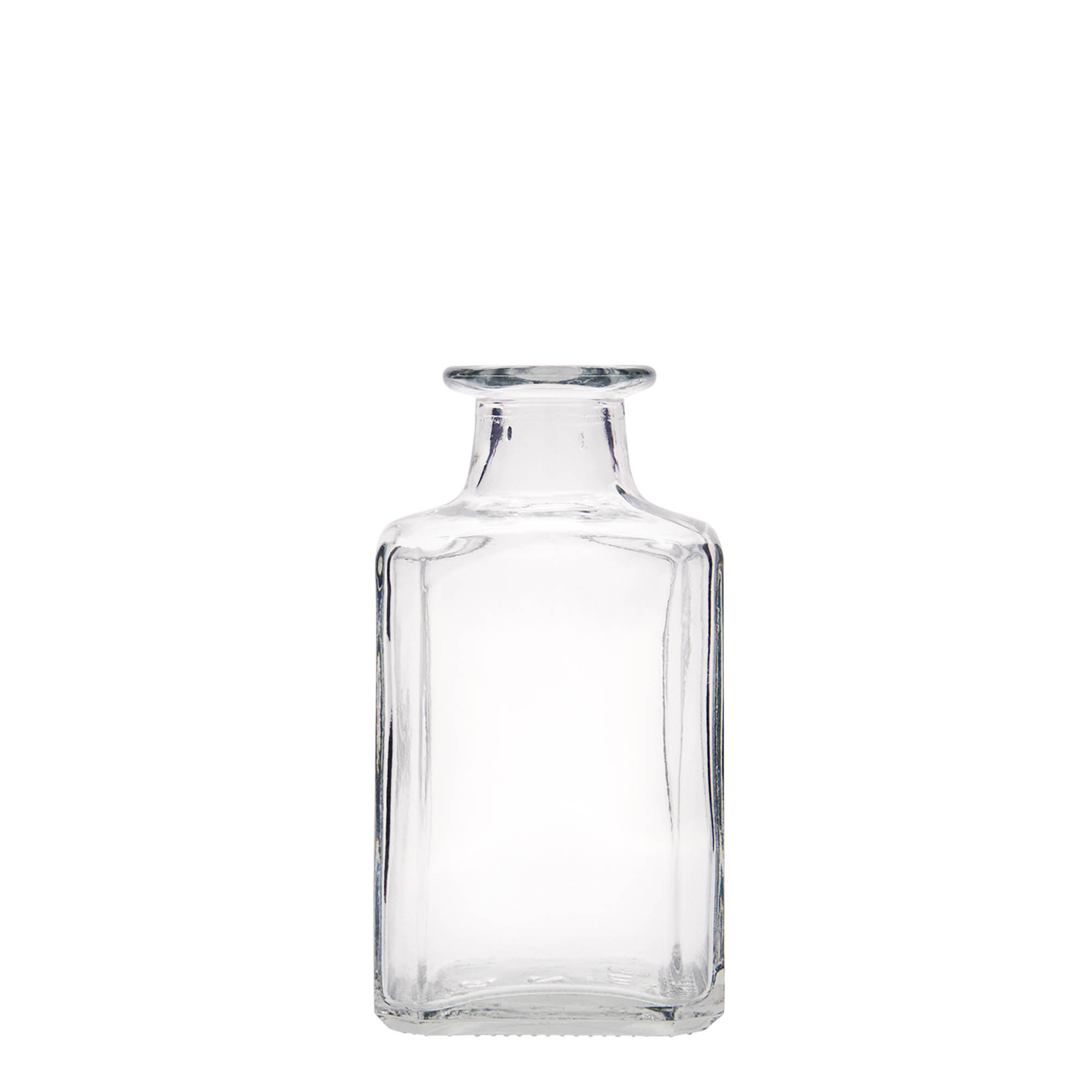 250 ml glazen fles 'Torben', vierkant, opening: kurk 250 ml glazen fles 'Torben', vierkant, opening: kurk