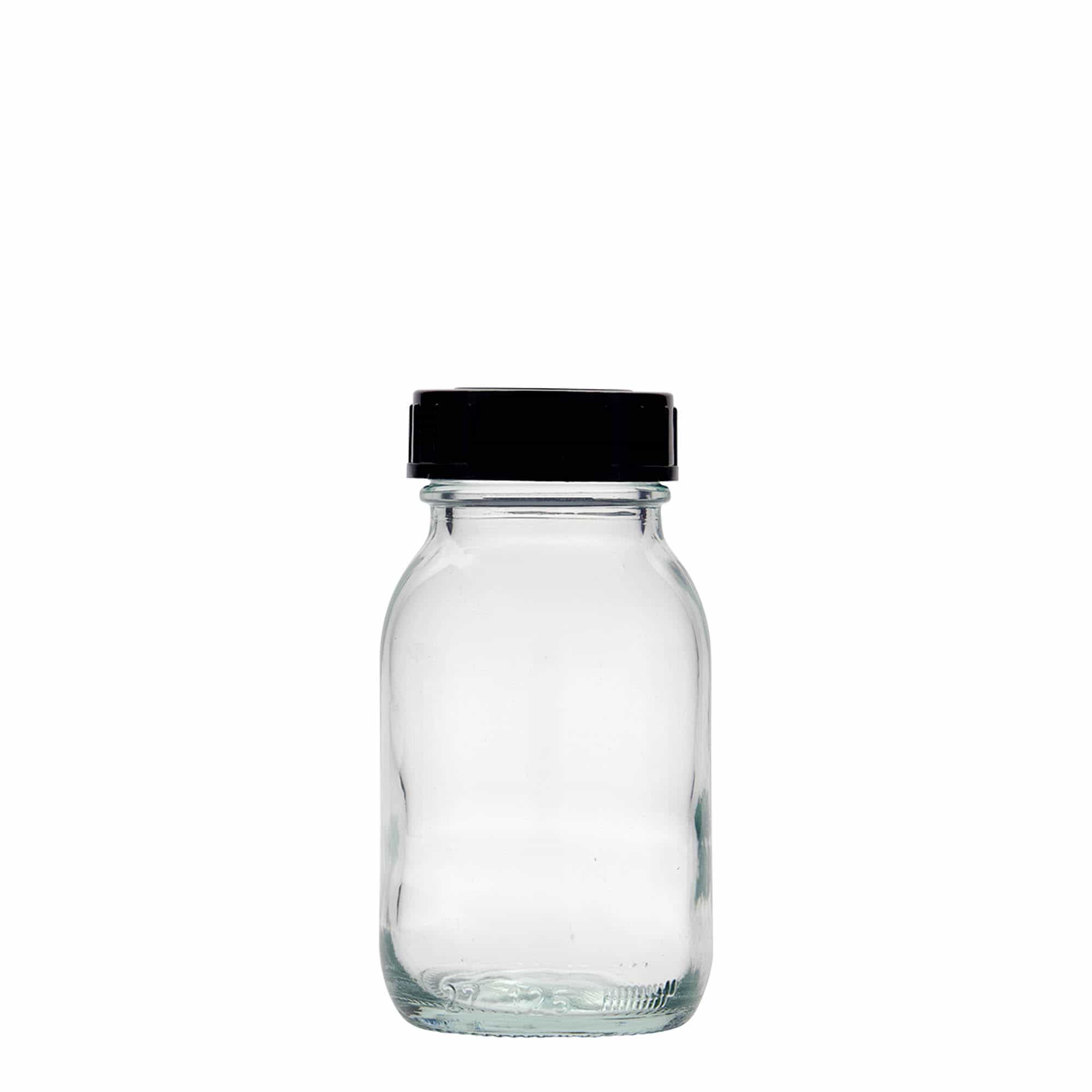 125 ml brede hals glas, opening: DIN 40