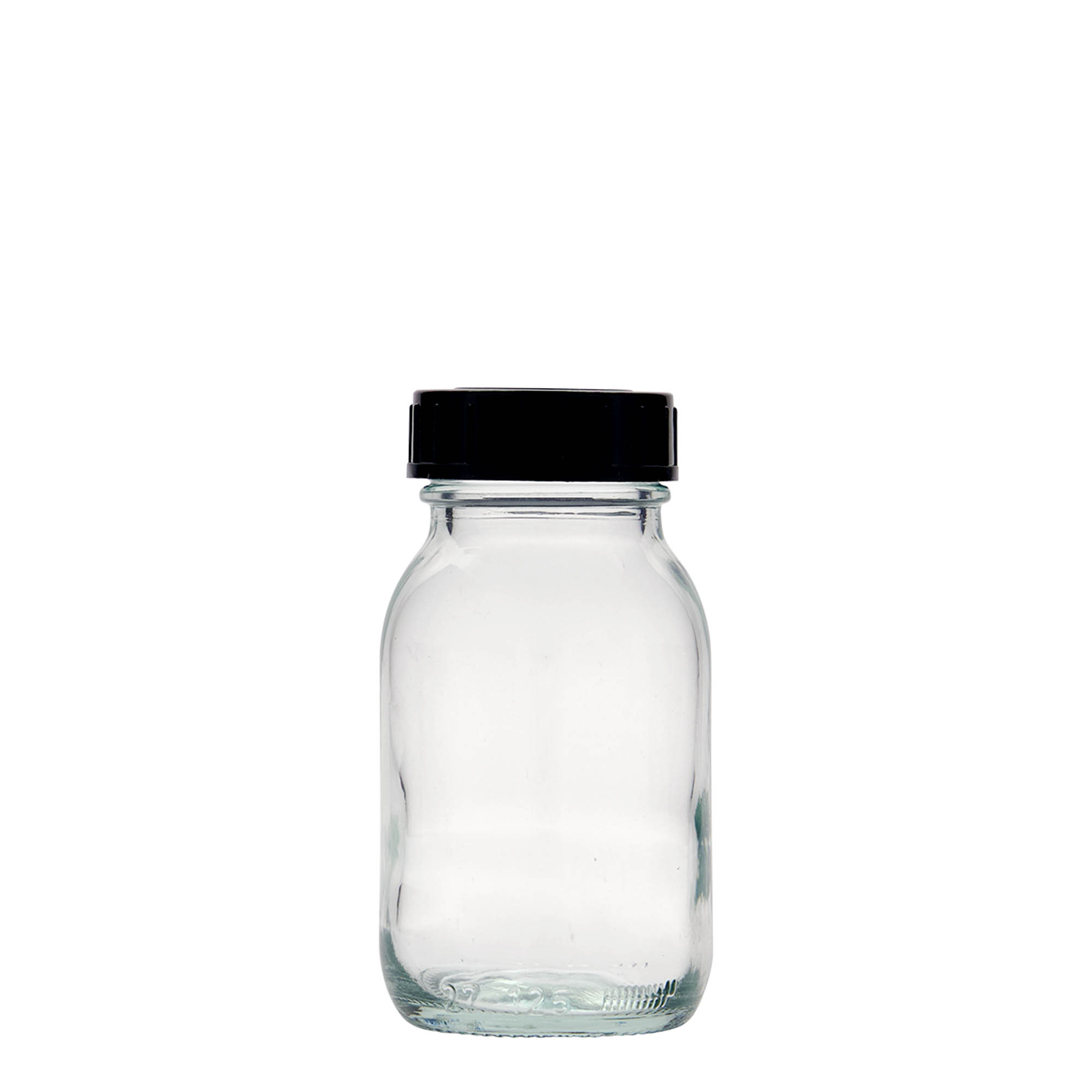 125 ml brede hals glas, opening: DIN 40 125 ml brede hals glas, opening: DIN 40