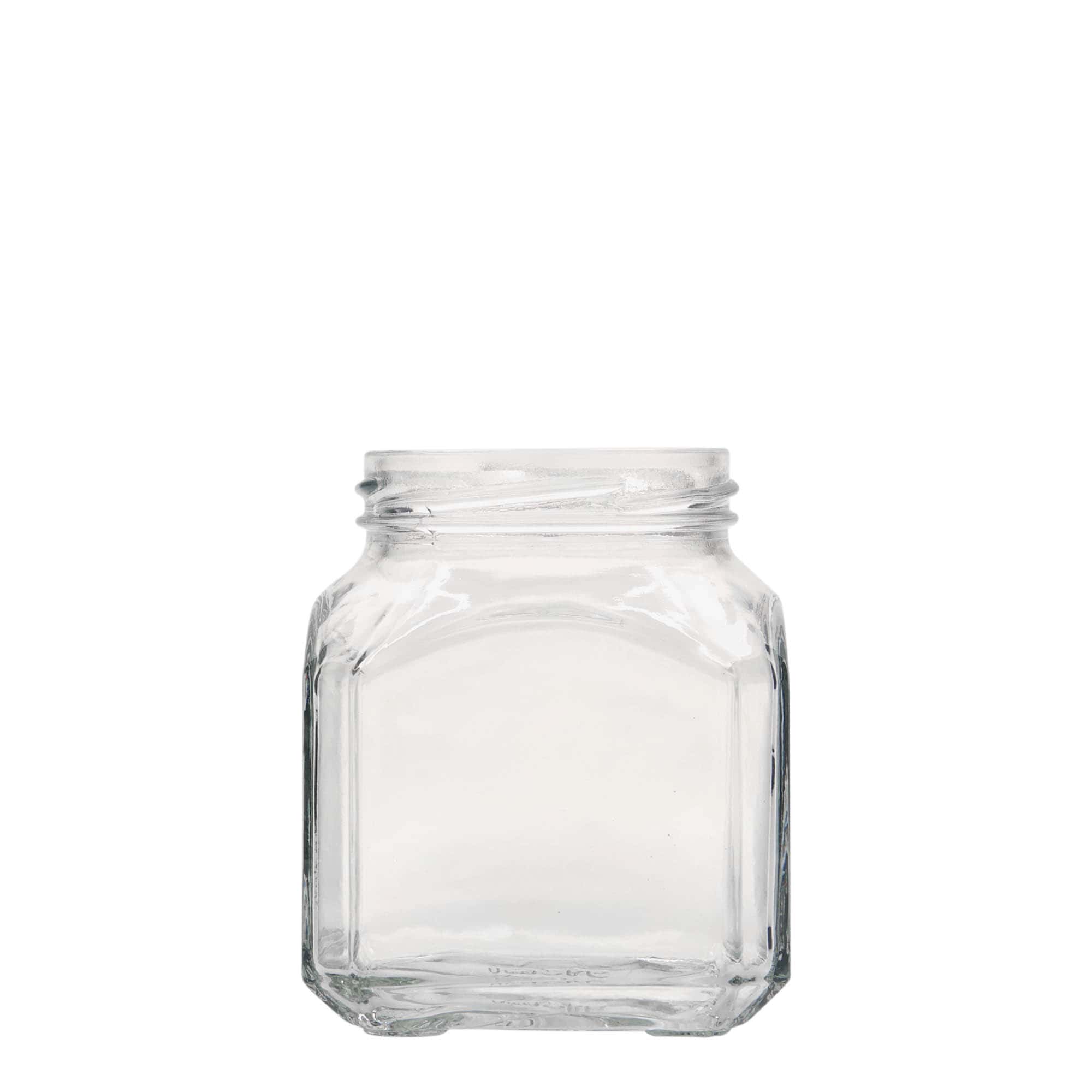 314 ml Vierkantglas 'Mailand', monding: Twist-Off (TO 63)