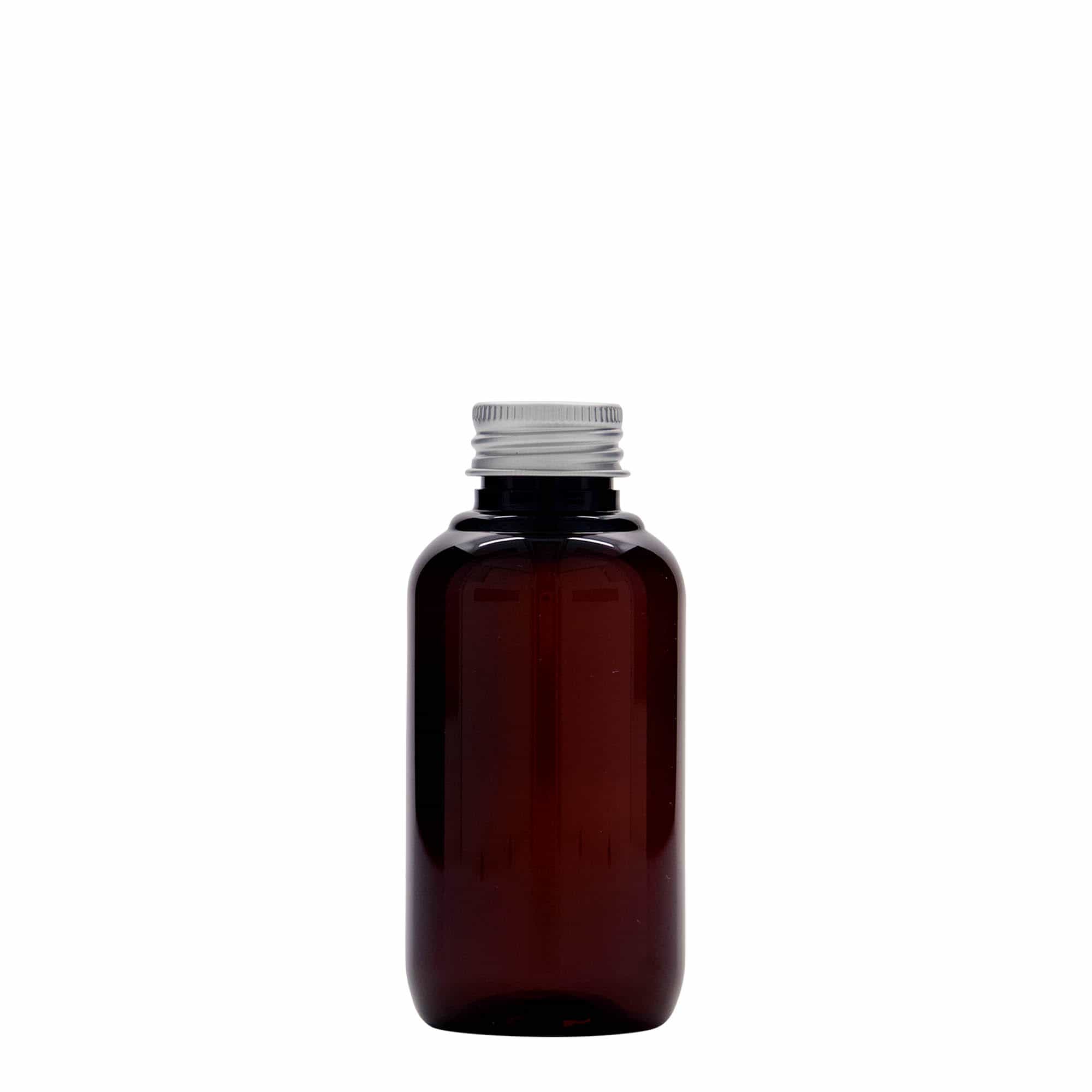 100 ml recyclebare kunststoffles 'Victor's Best', PCR, bruin, opening: 24/410