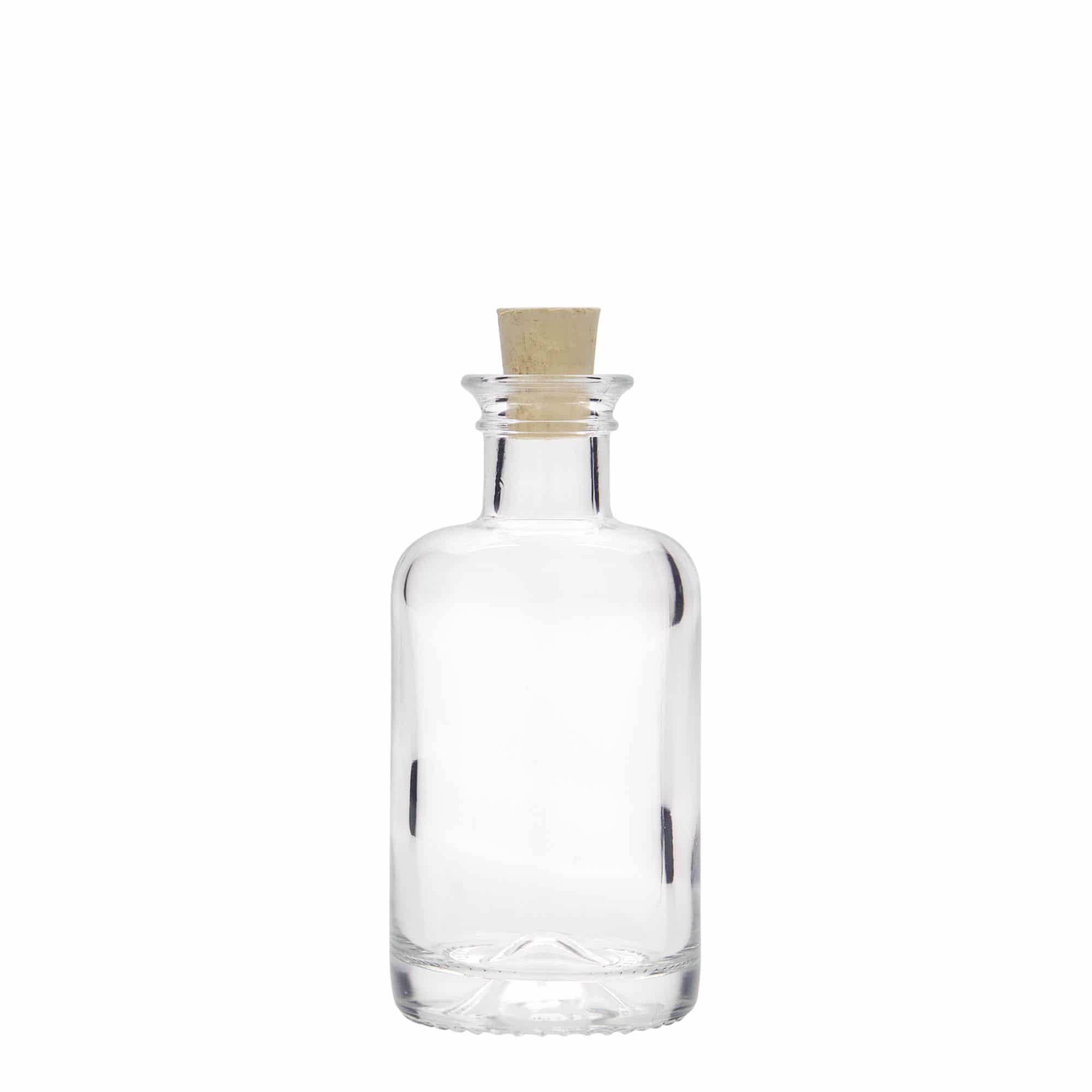 Glazen fles Apotheker, 100 ml, monding: kurk