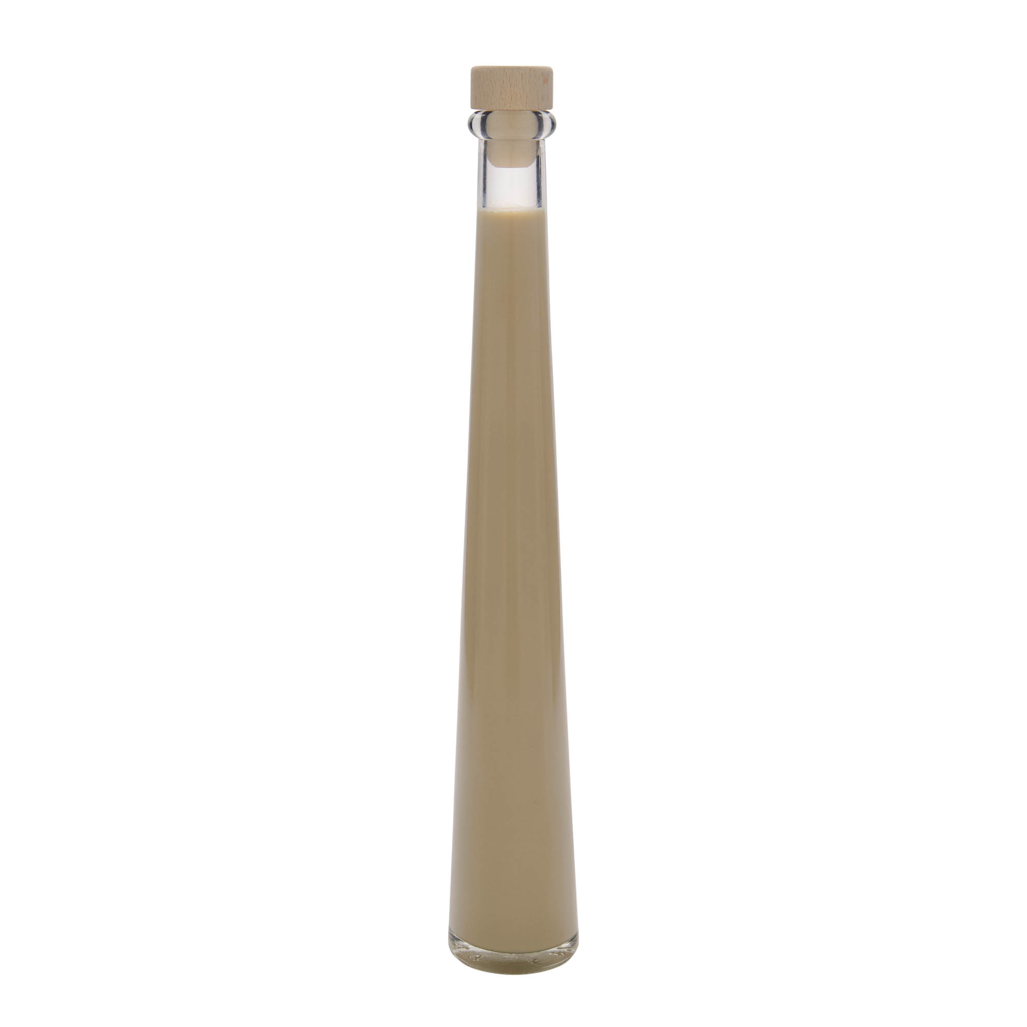 200 ml glazen fles 'Dama Rondo', opening: kurk