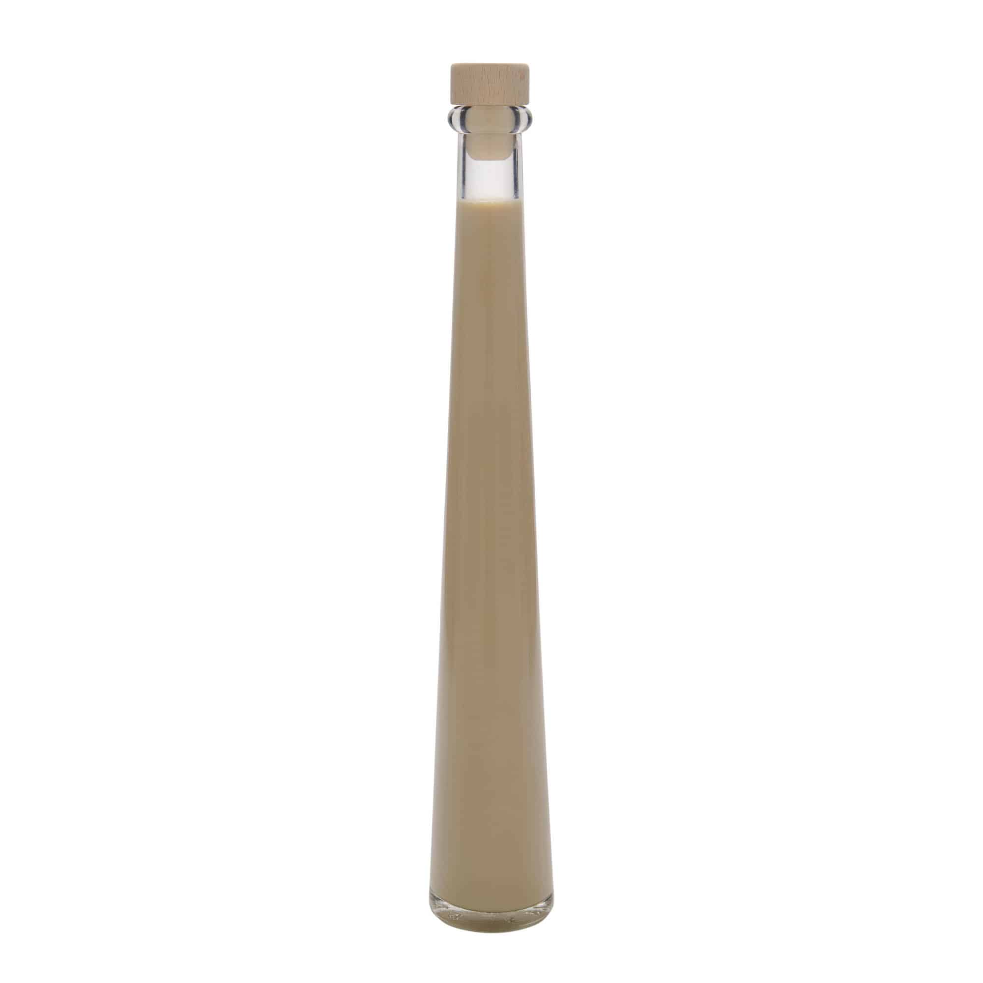 200 ml glazen fles 'Dama Rondo', opening: kurk