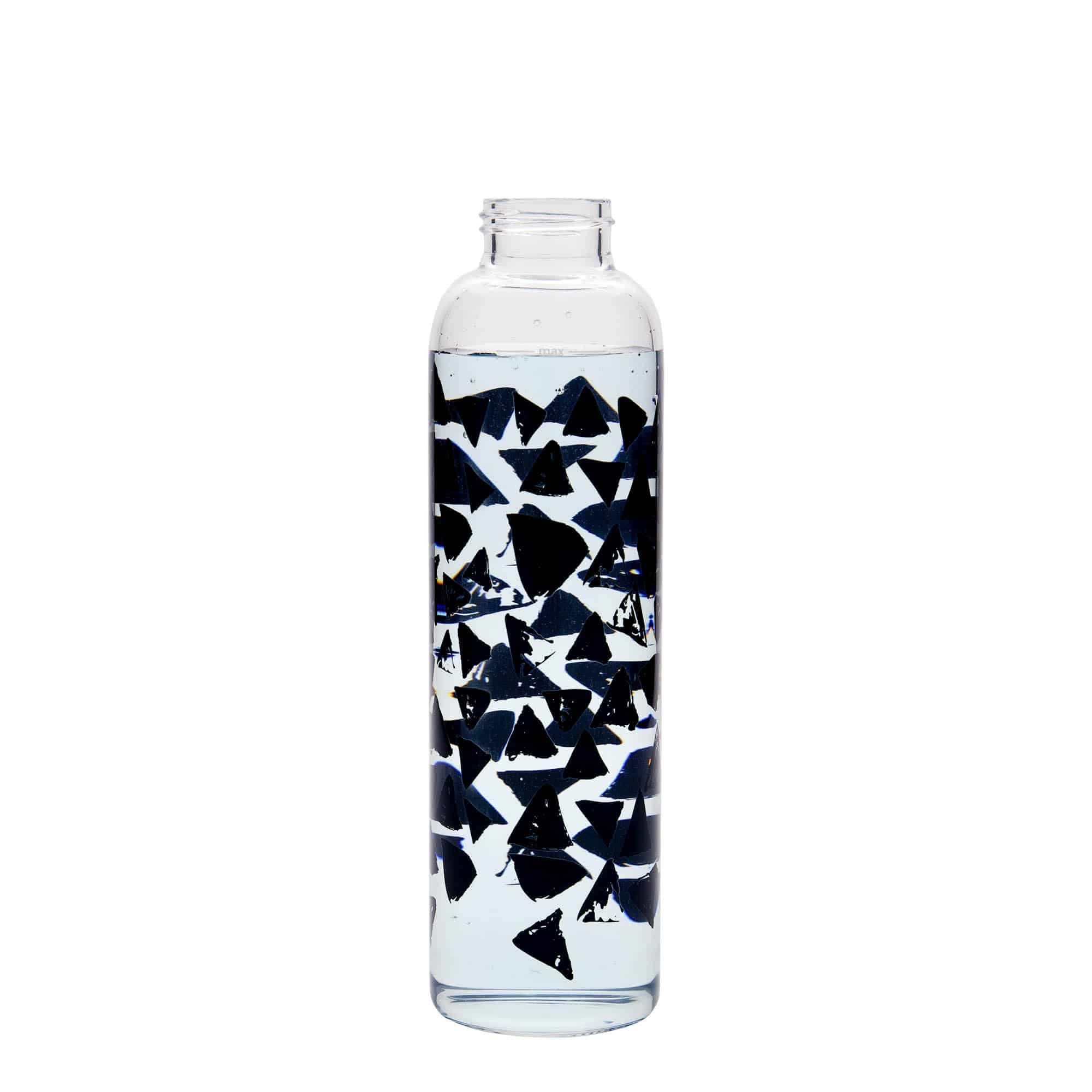 500 ml drinkfles 'Perseus - Zwarte Driehoeken', opening: schroefdop
