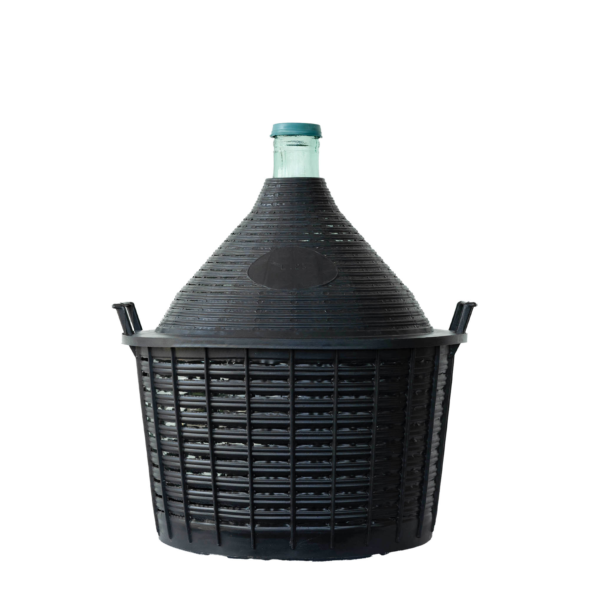 25 l ballonfles met smalle hals, glas, opening: opzetdeksel 25 l ballonfles met smalle hals, glas, opening: opzetdeksel