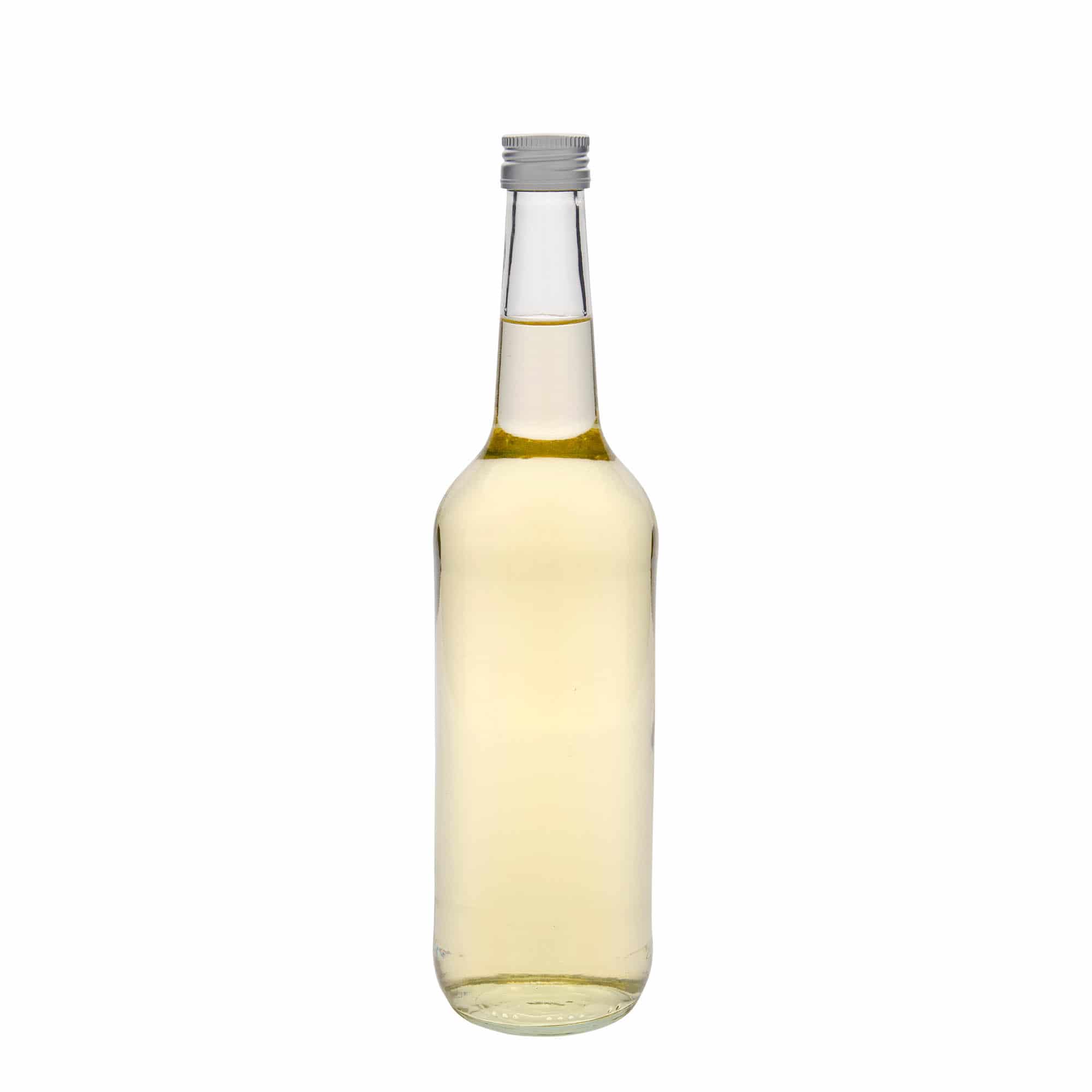 Glazen fles met rechte hals, 700 ml, monding: PP 28