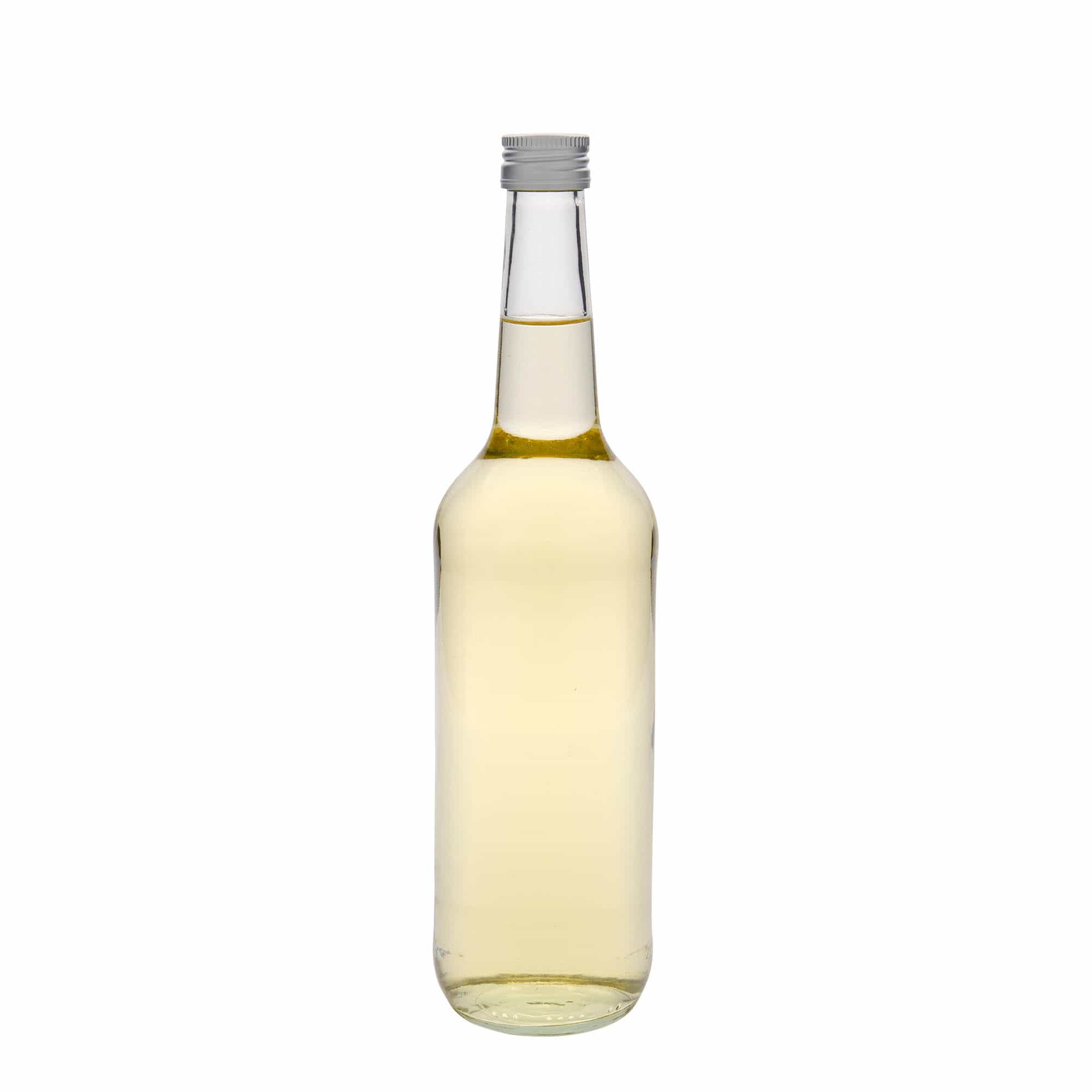 700 ml glazen fles met rechte hals, opening: PP 28