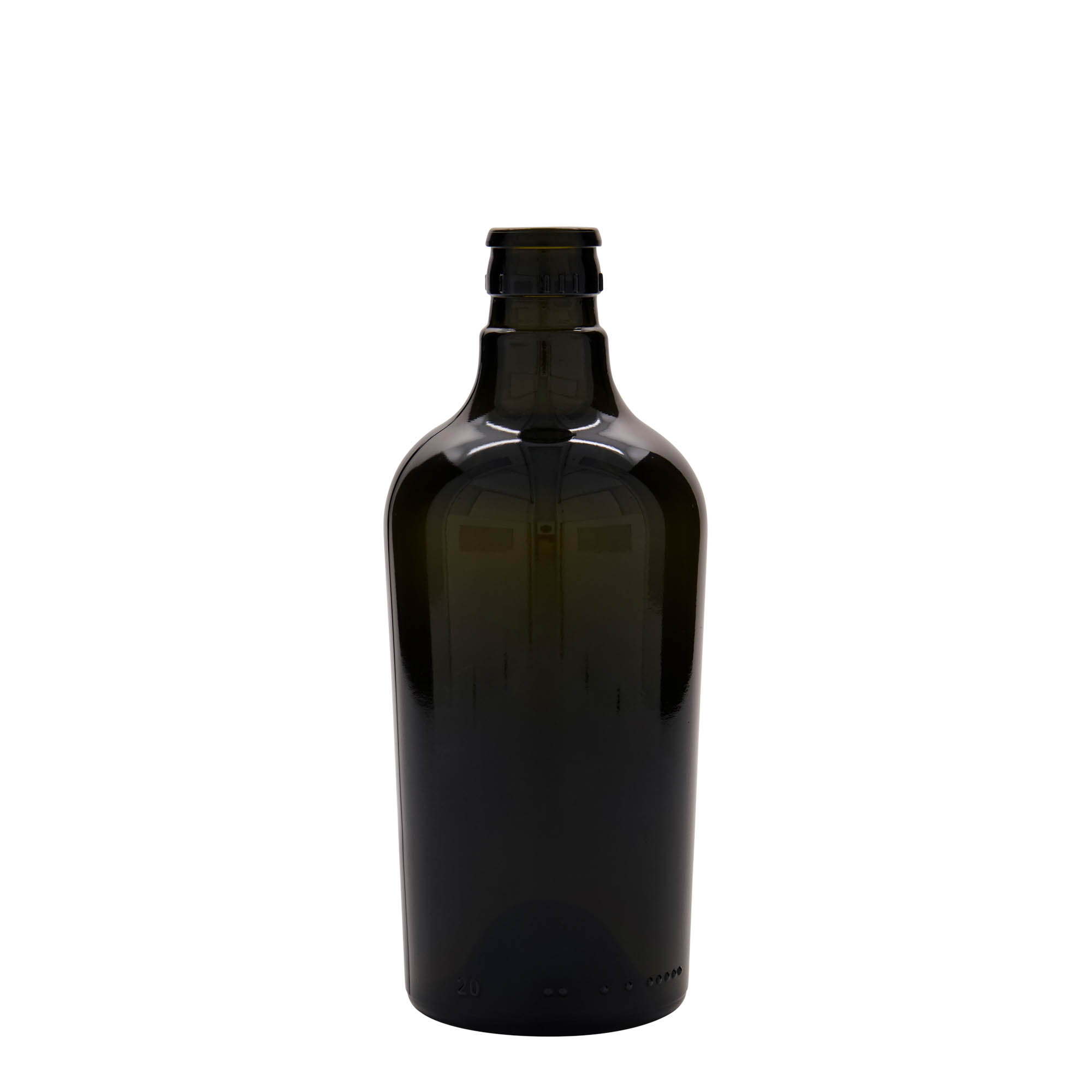 500 ml azijn-/oliefles 'Oleum', glas, antiekgroen, opening: DOP