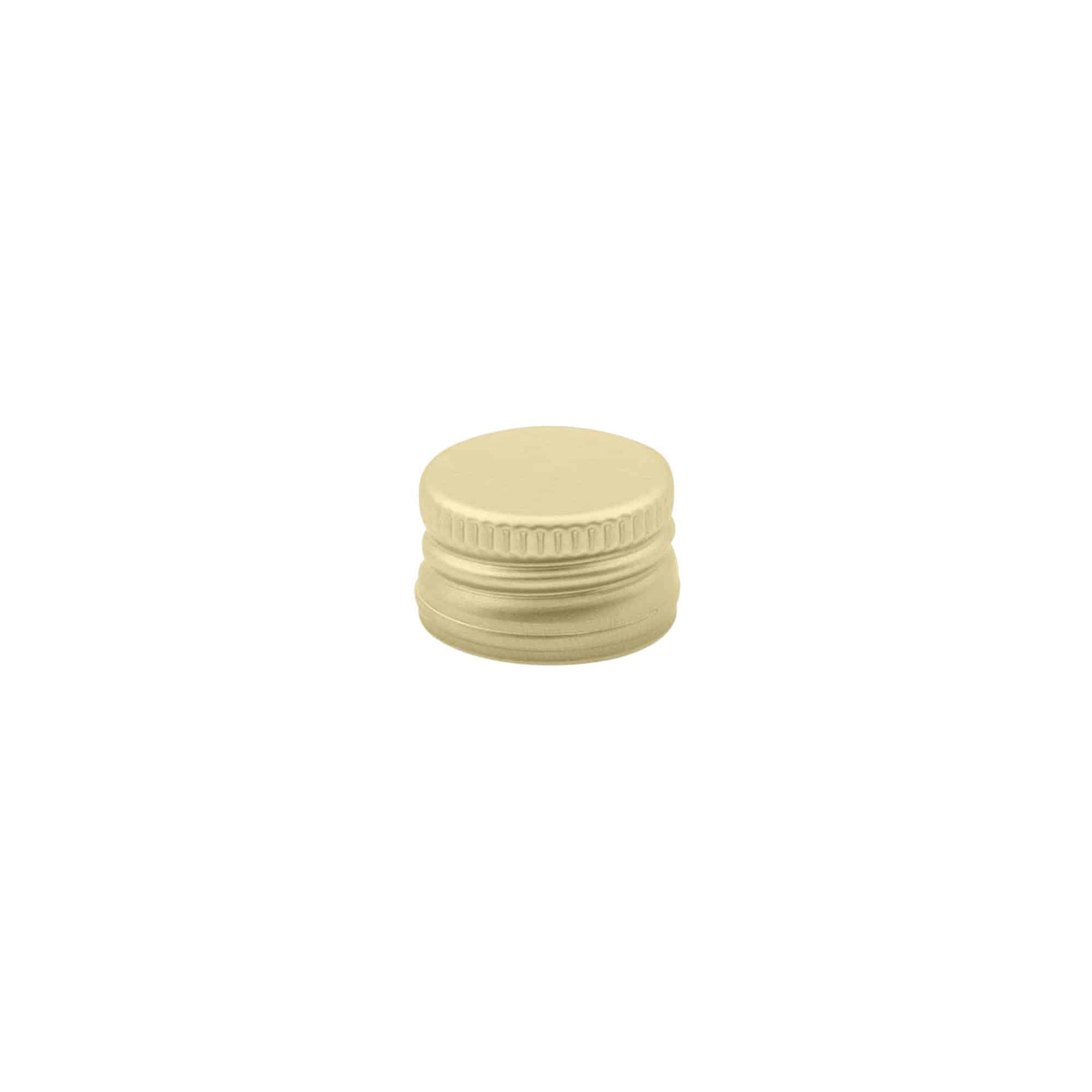 Schroefsluiting, metaal, goud, voor monding: PP 18 Schroefsluiting, metaal, goud, voor monding: PP 18