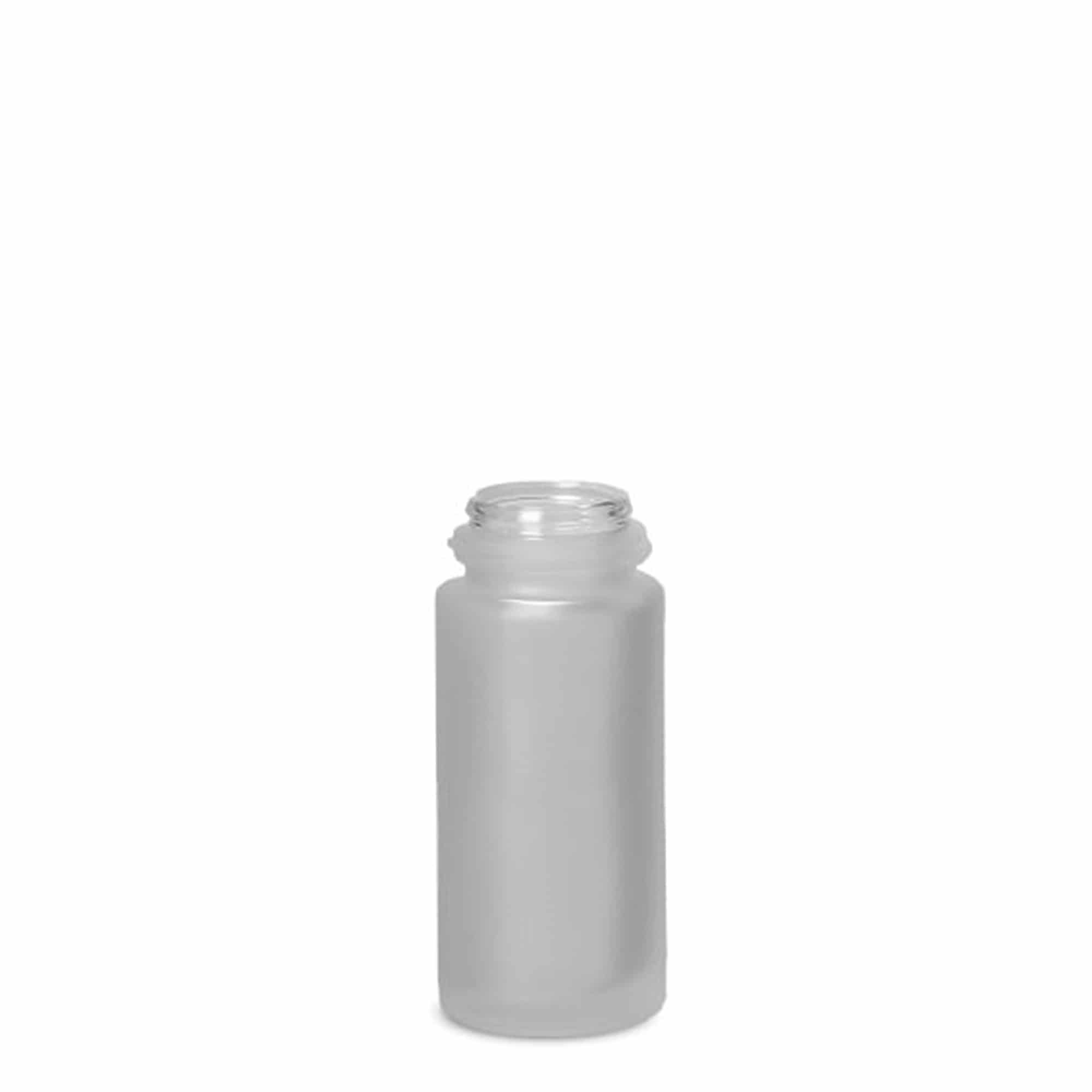 50 ml roll-on fles, glas, mat, opening: schroefdop
