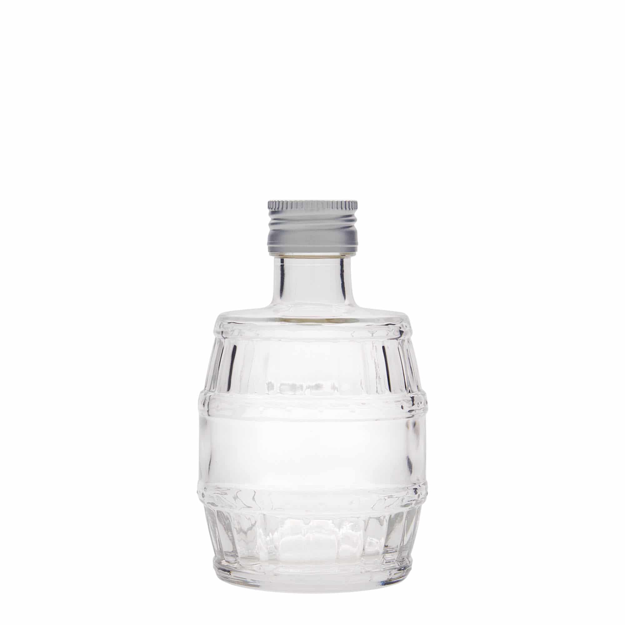 200 ml glazen fles 'vat', mondstuk: PP 28