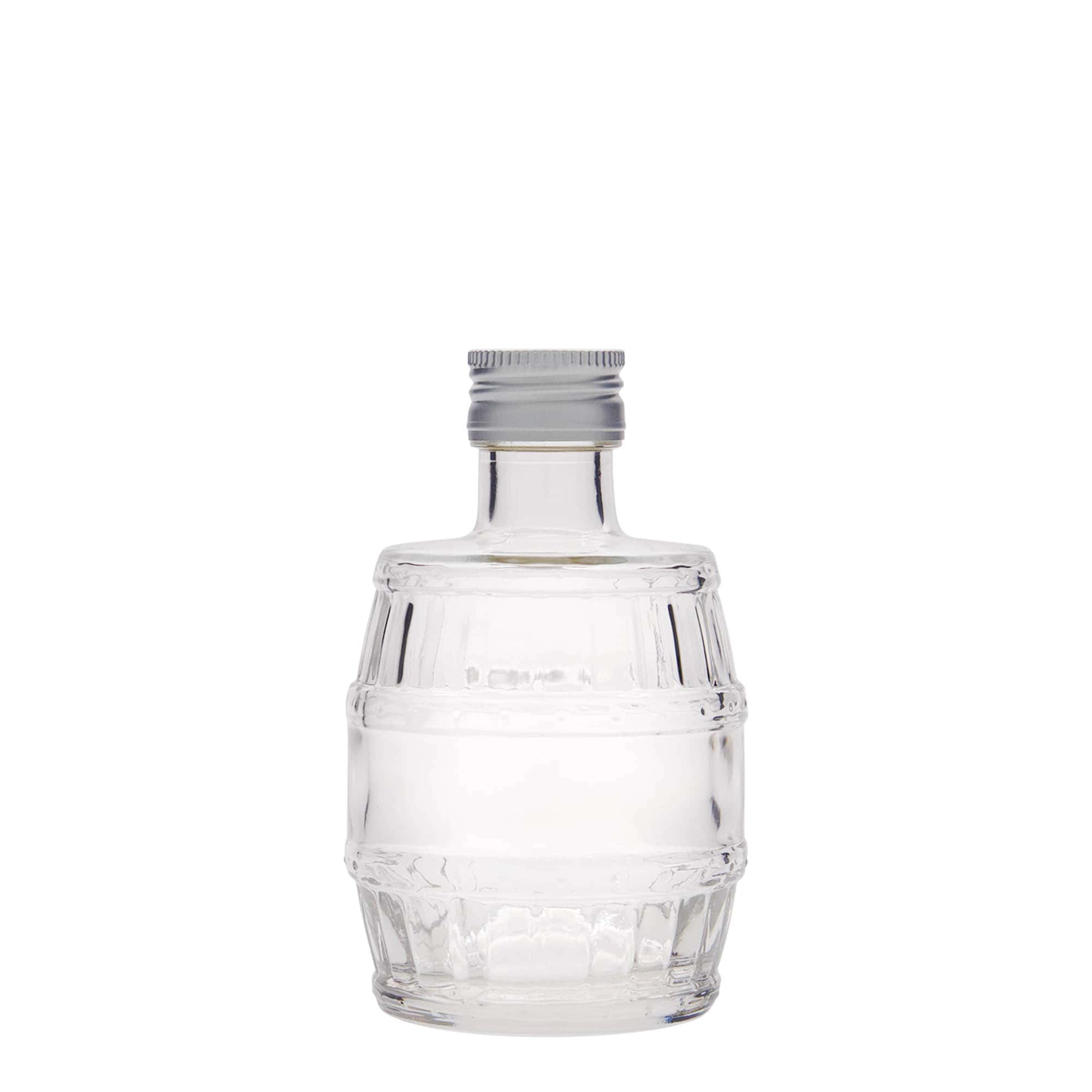 200 ml glazen fles 'vat', mondstuk: PP 28
