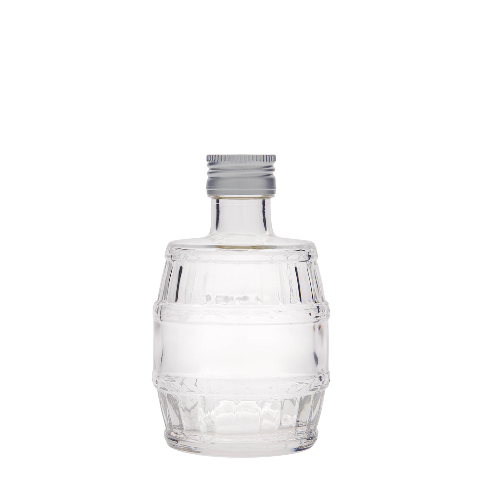 200 ml glazen fles 'vat', mondstuk: PP 28 200 ml glazen fles 'vat', mondstuk: PP 28