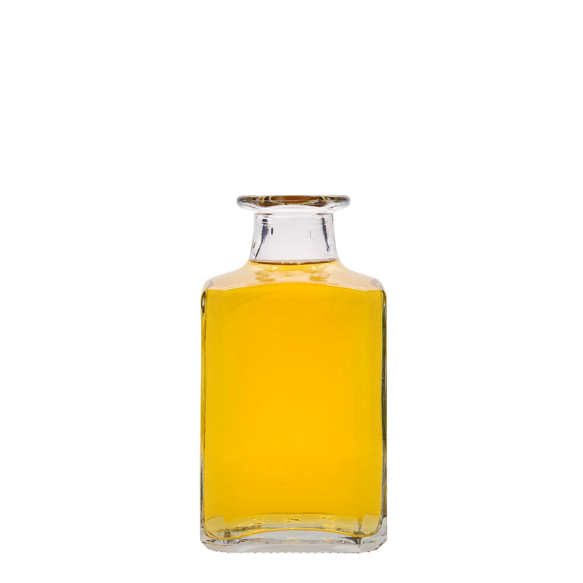 250 ml glazen fles 'Torben', vierkant, opening: kurk 250 ml glazen fles 'Torben', vierkant, opening: kurk