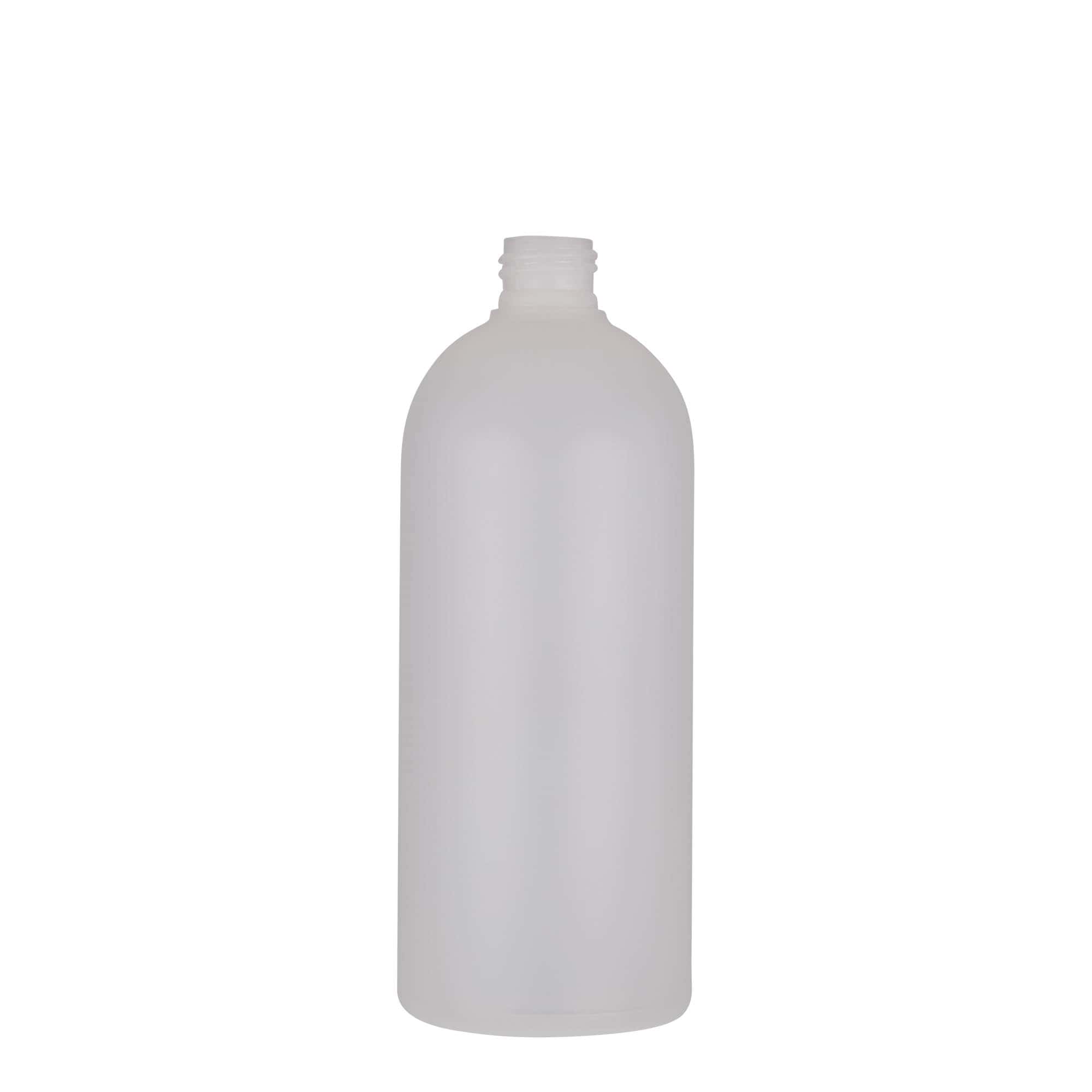500 ml kunststoffles 'Tuffy', HDPE, naturel, hals: 24/410