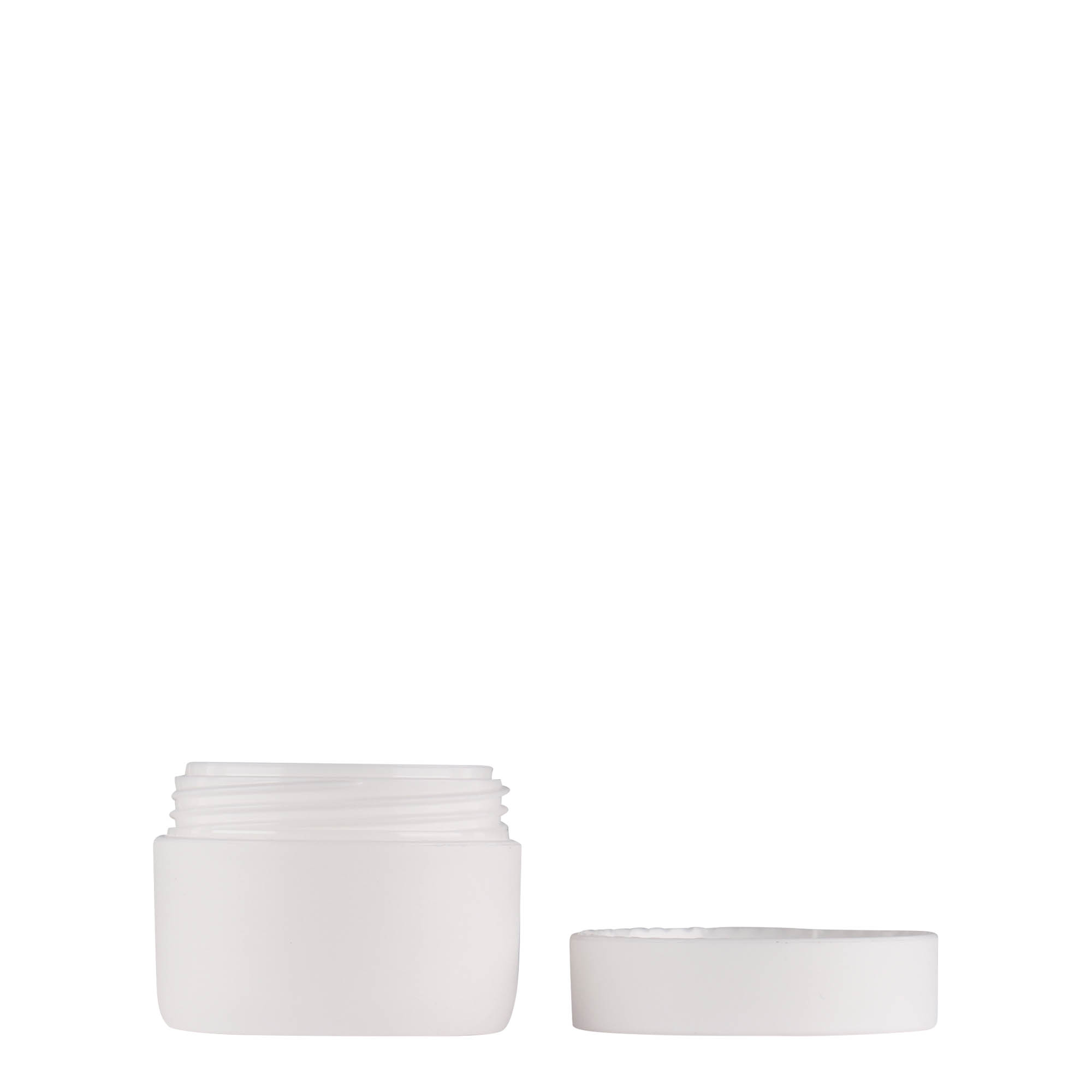 10 ml kunststofflesje 'Antonella', PP, wit, opening: schroefdop