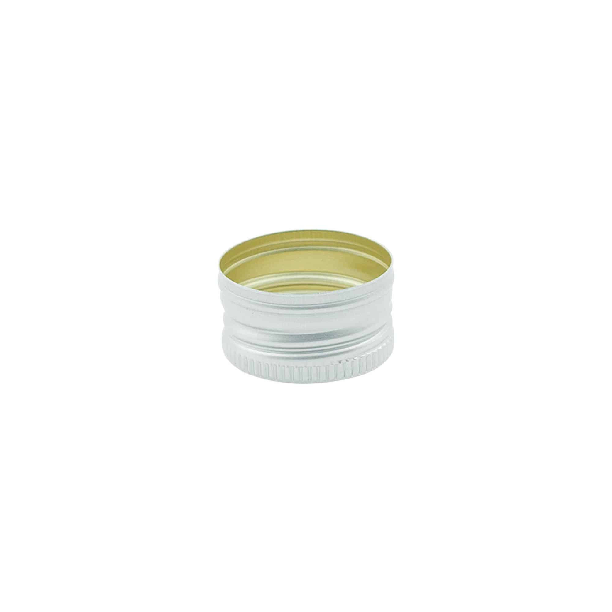 Schroefdop, metaal, zilver, voor monding: PP 24