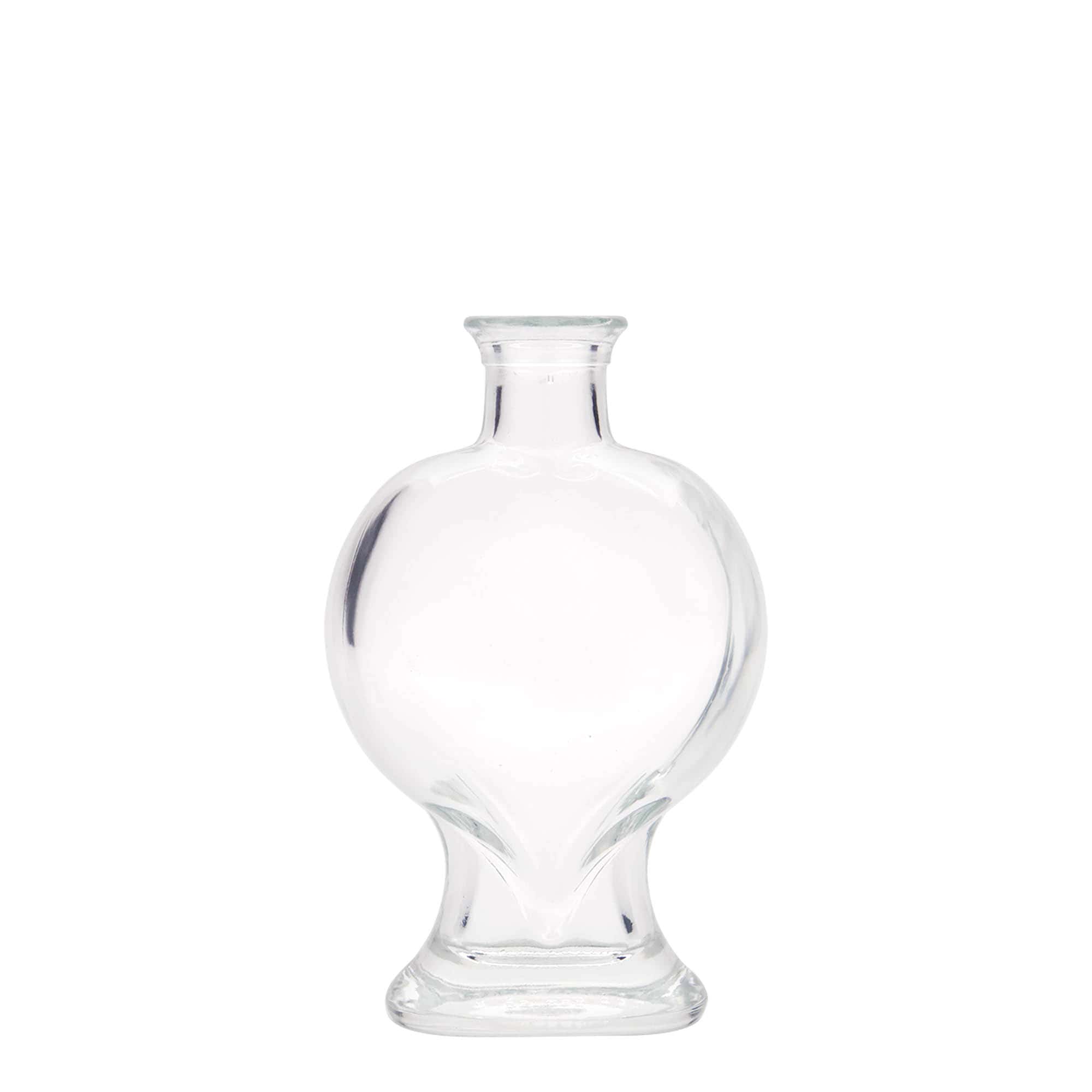 200 ml glazen fles 'Hart', opening: kurk