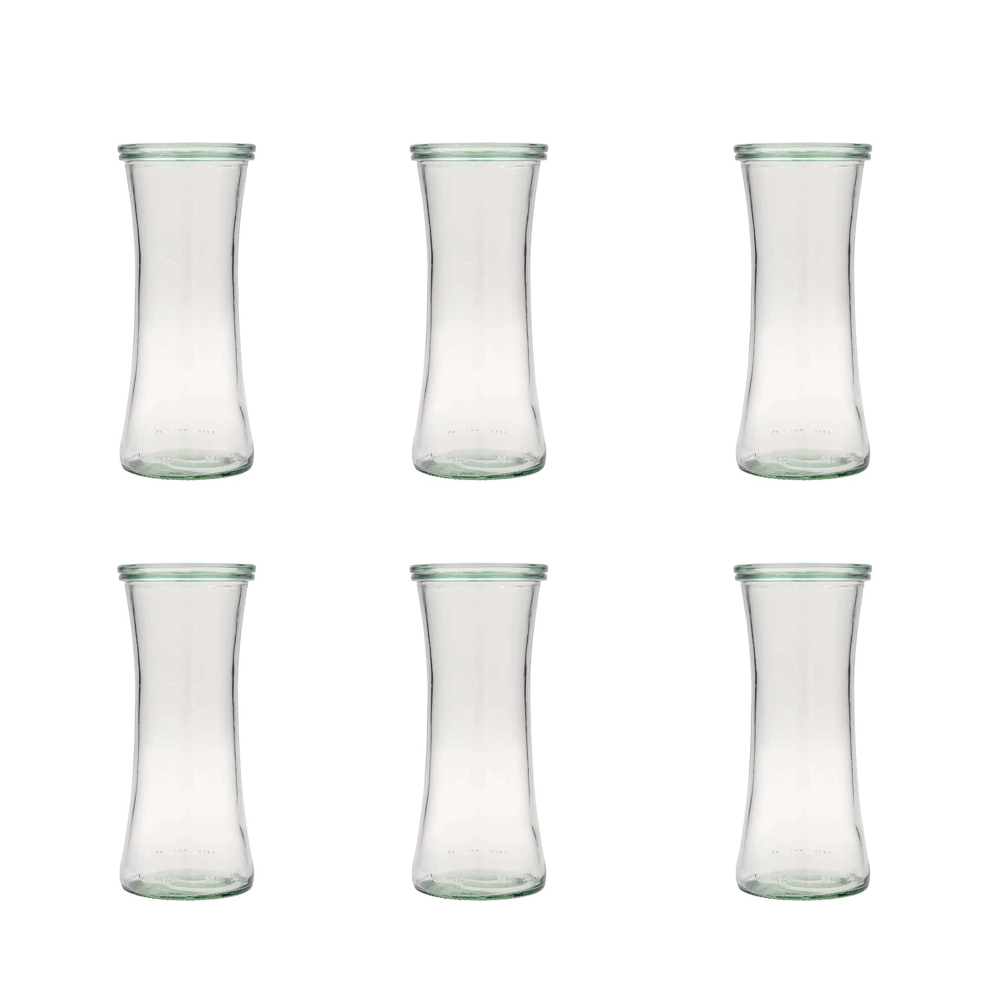 6x 730 ml WECK-gourmetglas met glazen deksel RR 80