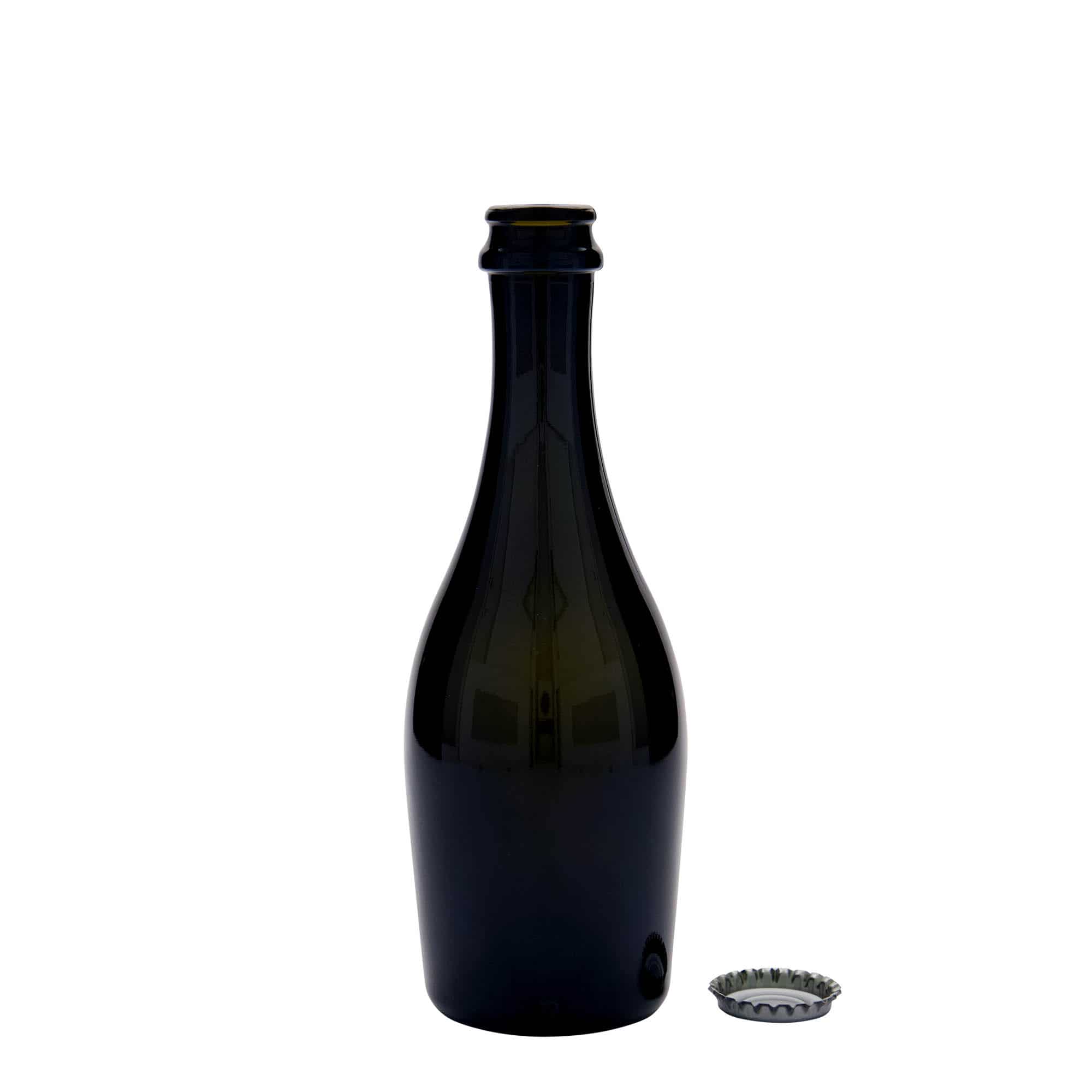 Champagnefles 'Carmen', 330 ml, glas, antiekgroen, monding: kroonkurk Champagnefles 'Carmen', 330 ml, glas, antiekgroen, monding: kroonkurk