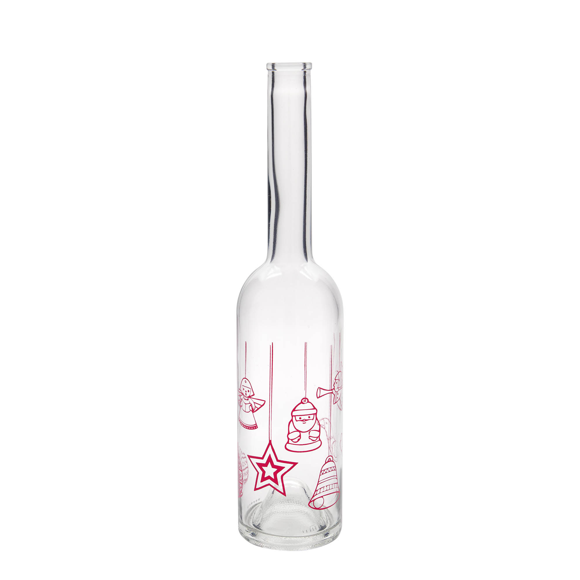500 ml glazen fles 'Opera', motief: sterren, opening: kurk