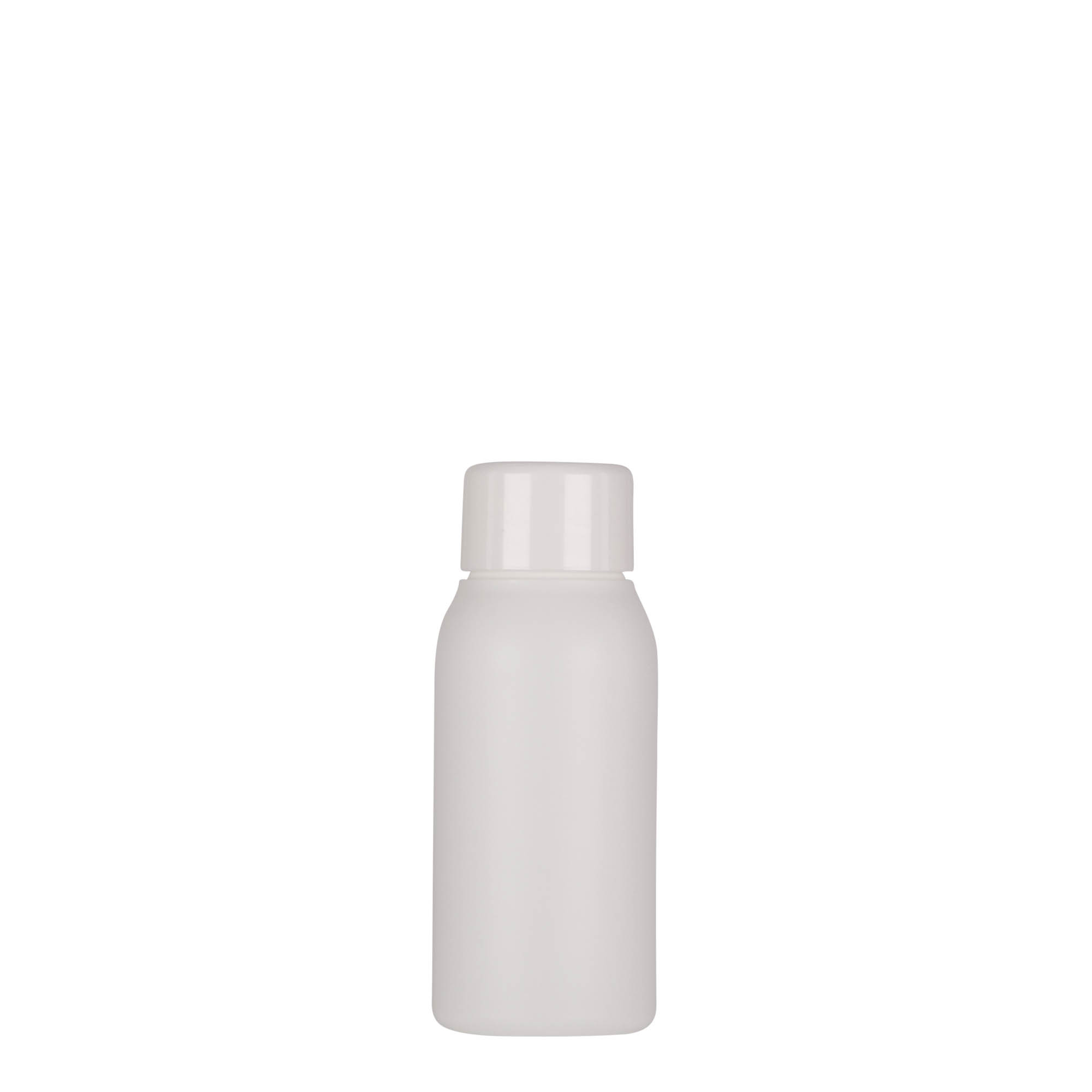 50 ml kunststoffles 'Tuffy', HDPE, wit, hals: 24/410