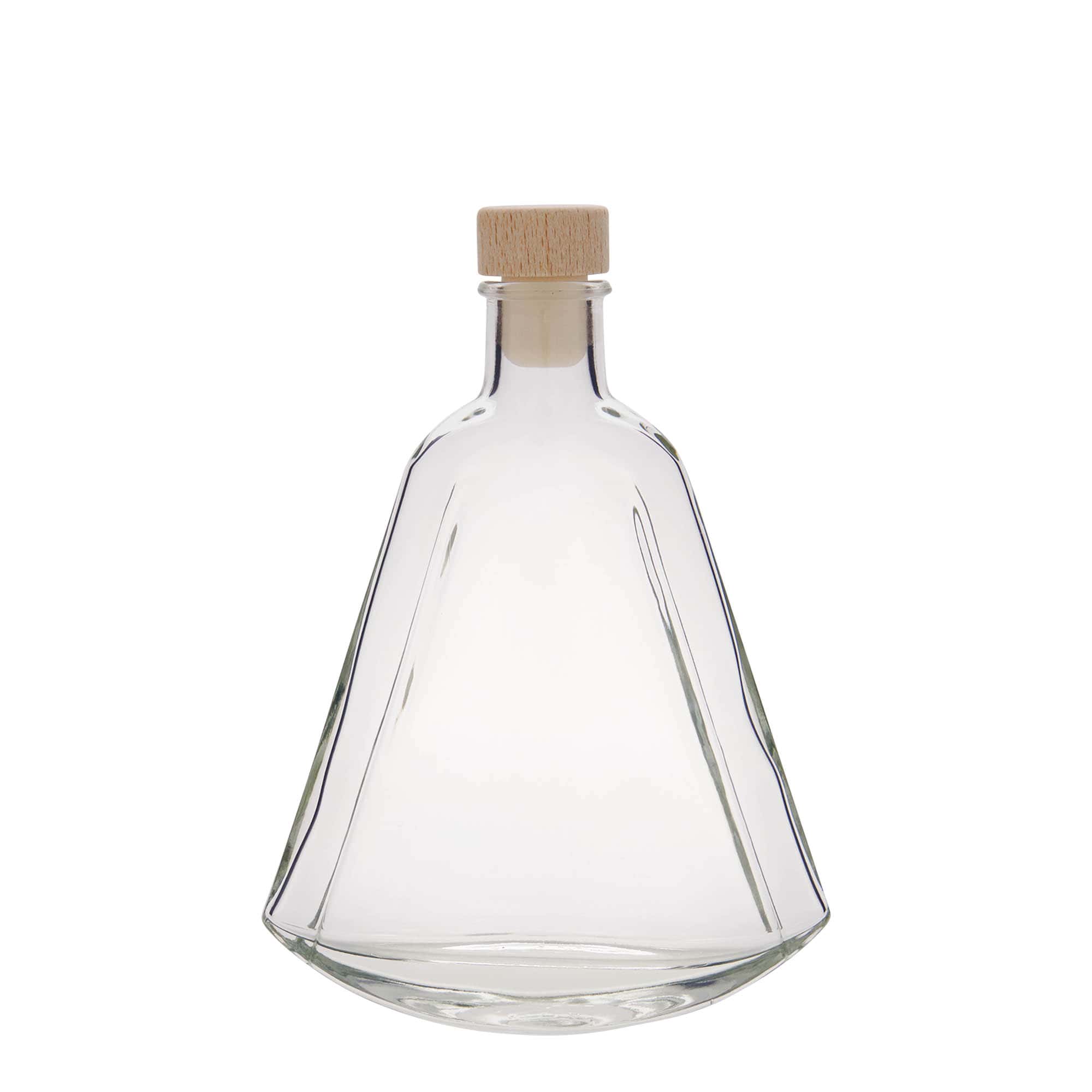 200 ml glazen fles 'Maurizio', ovaal, opening: kurk