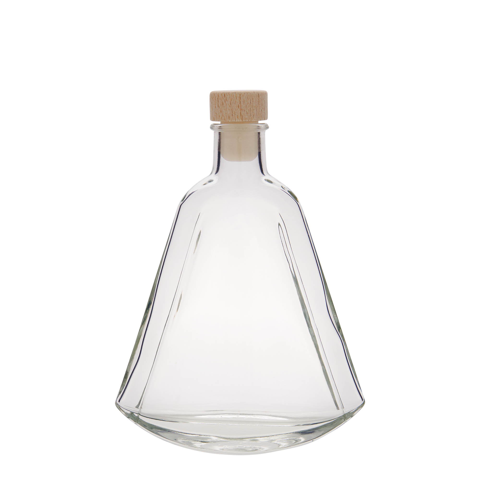 200 ml glazen fles 'Maurizio', ovaal, opening: kurk 200 ml glazen fles 'Maurizio', ovaal, opening: kurk