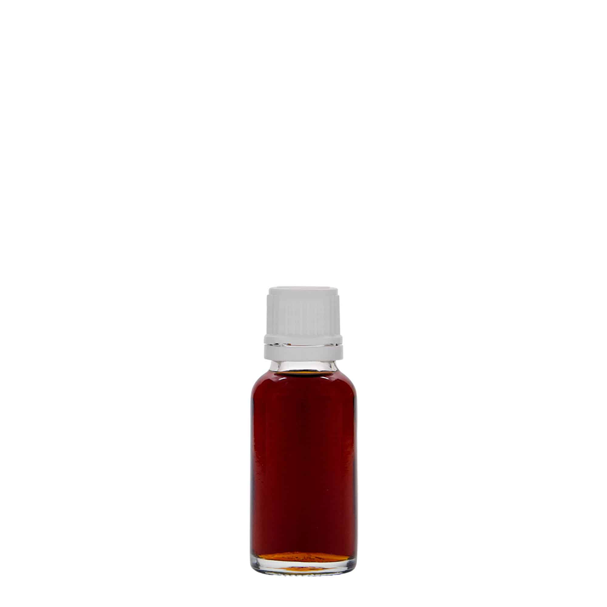 20 ml medicijnflesje, glas, opening: DIN 18