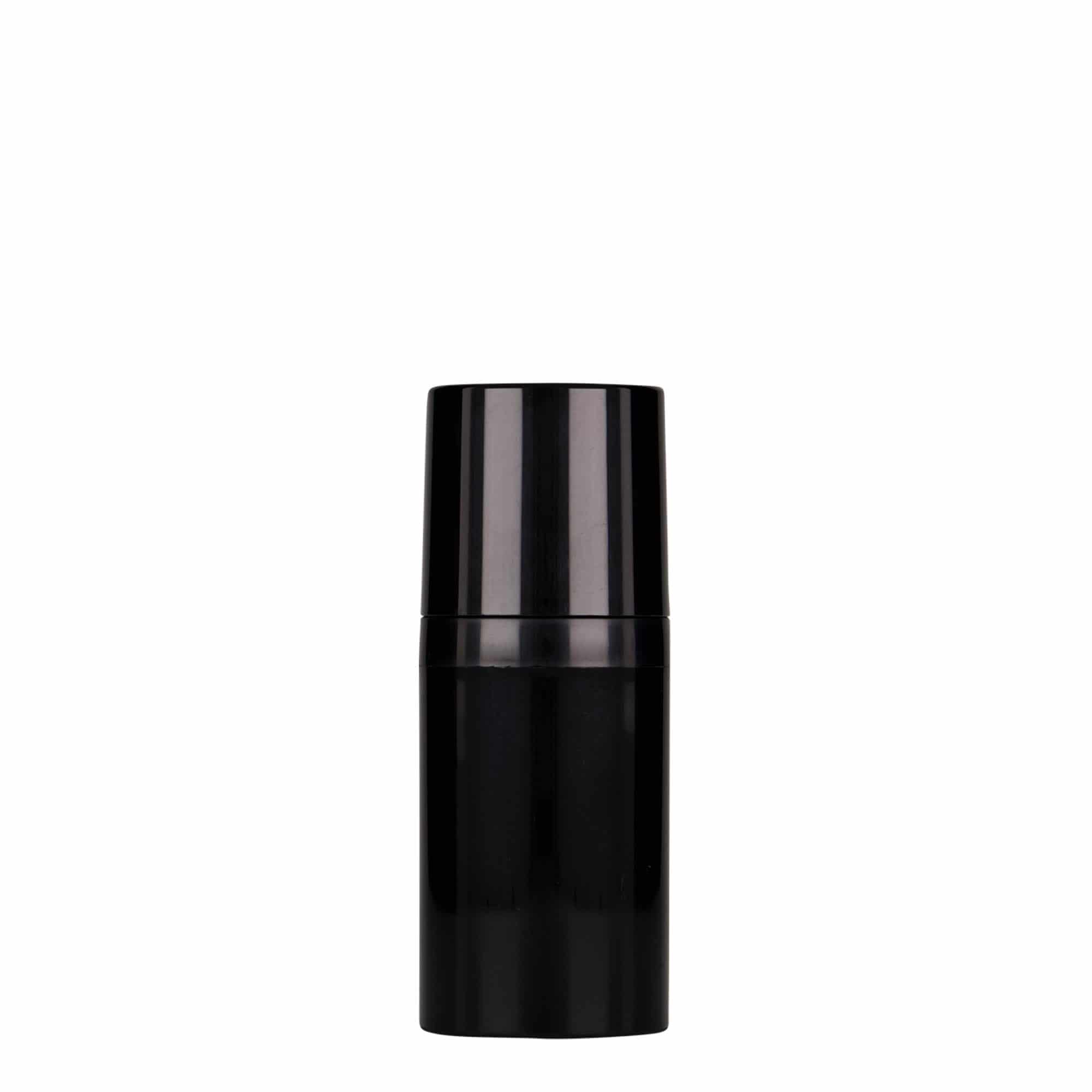 30 ml Airless Dispenser 'Mezzo', PP-kunststof, zwart