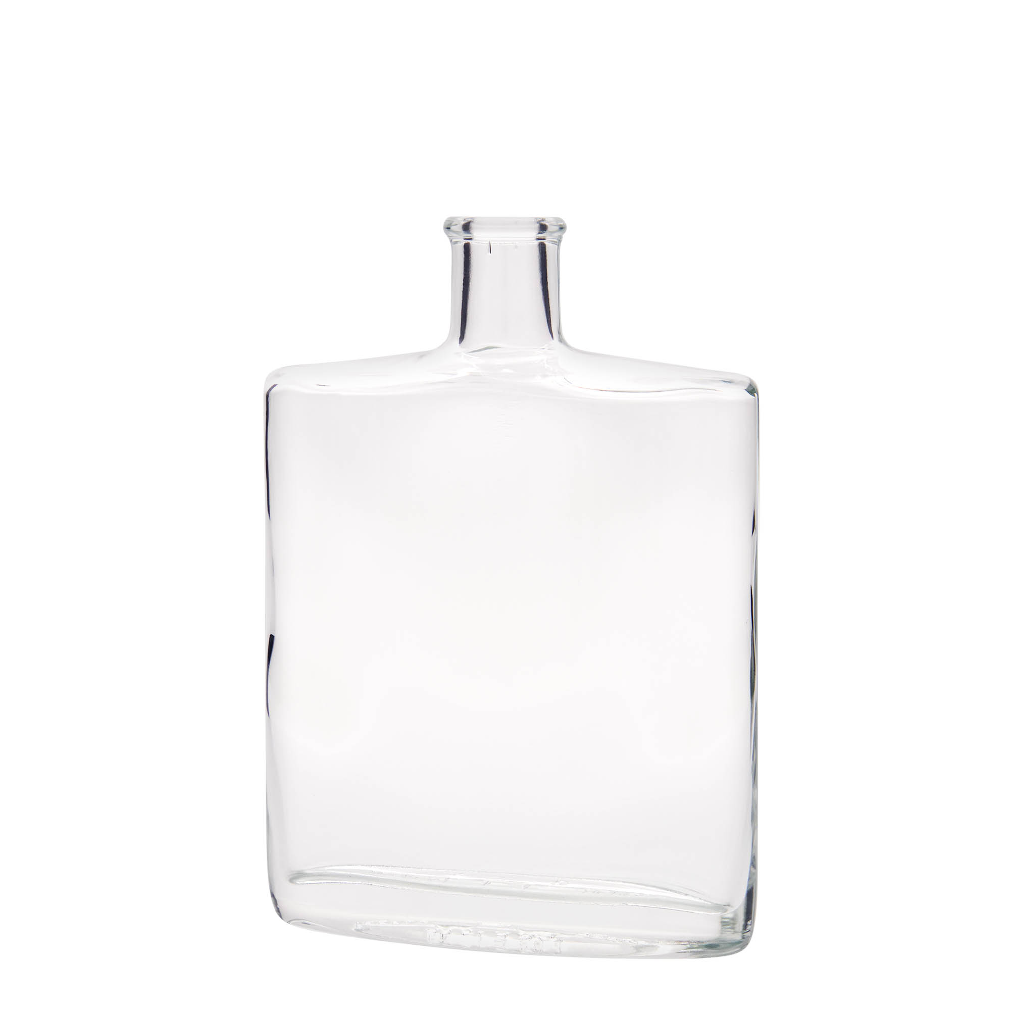 500 ml glazen fles 'Zorbas', ovaal, opening: kurk