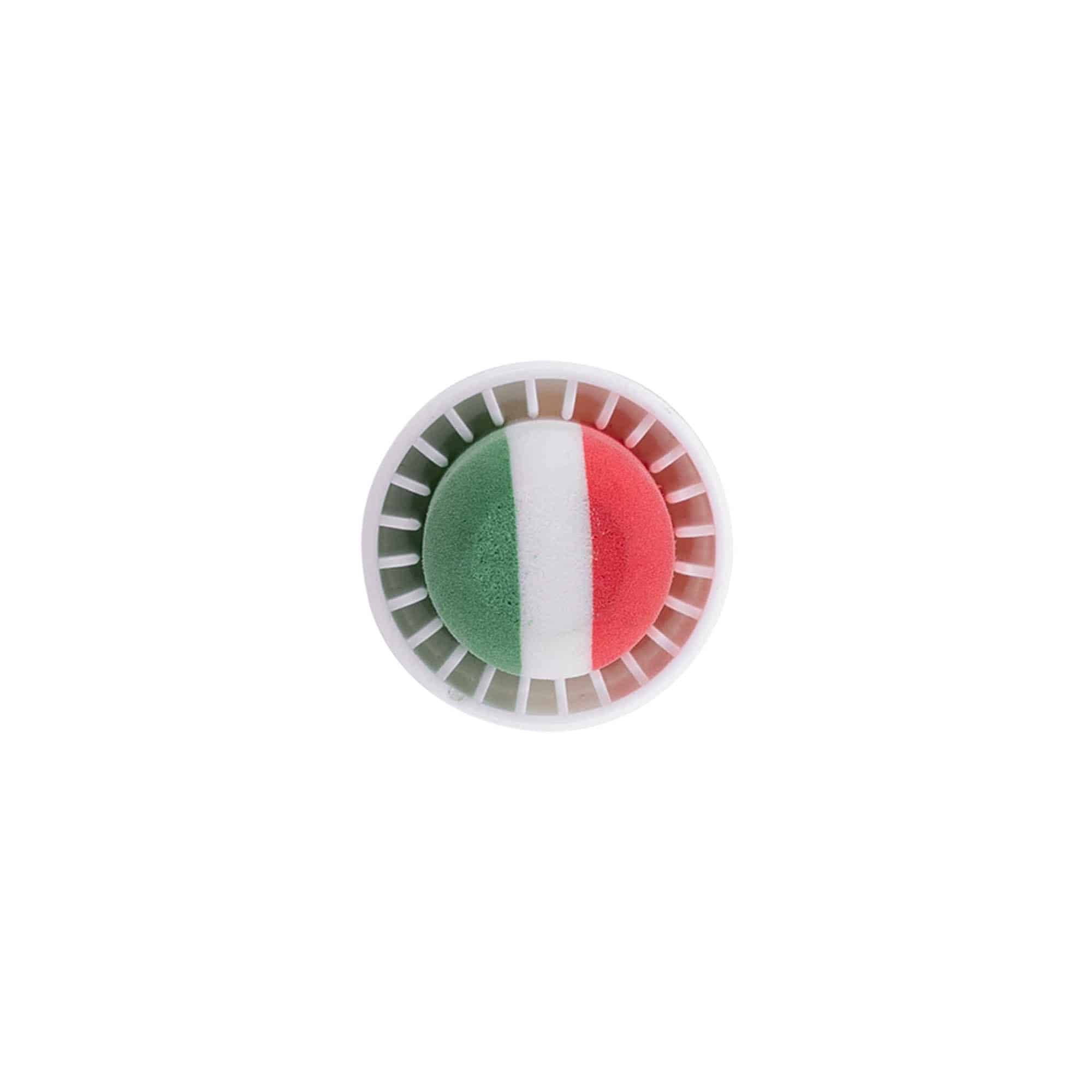 Handkurk 19 mm 'Italië', kunststof, meerkleurig, voor monding: kurk Handkurk 19 mm 'Italië', kunststof, meerkleurig, voor monding: kurk