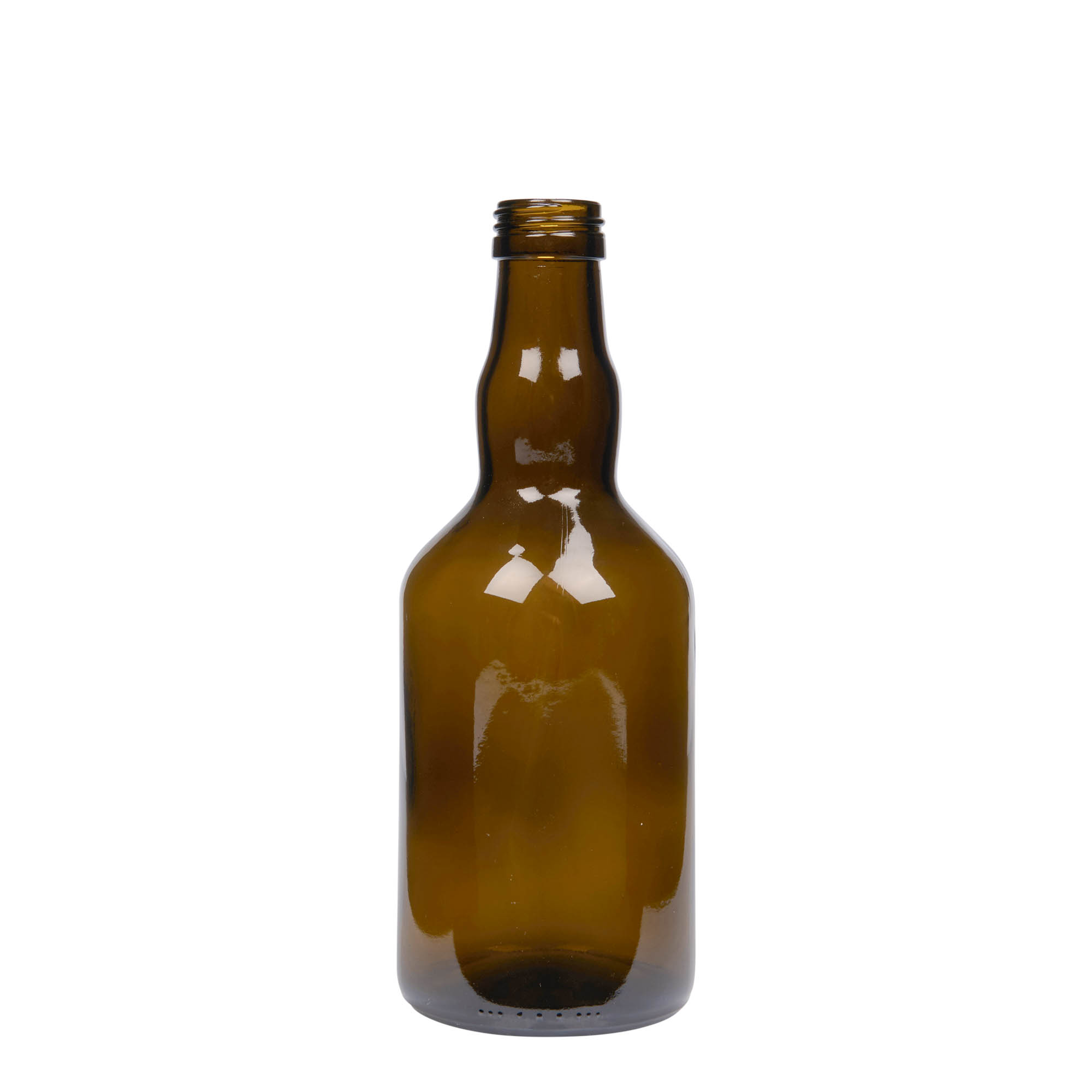 500 ml glazen fles 'Olona', antiekgroen, monding: PP 31,5 500 ml glazen fles 'Olona', antiekgroen, monding: PP 31,5