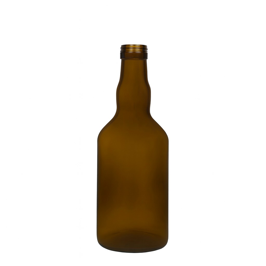 500 ml glazen fles 'Olona', antiekgroen, monding: PP 31,5