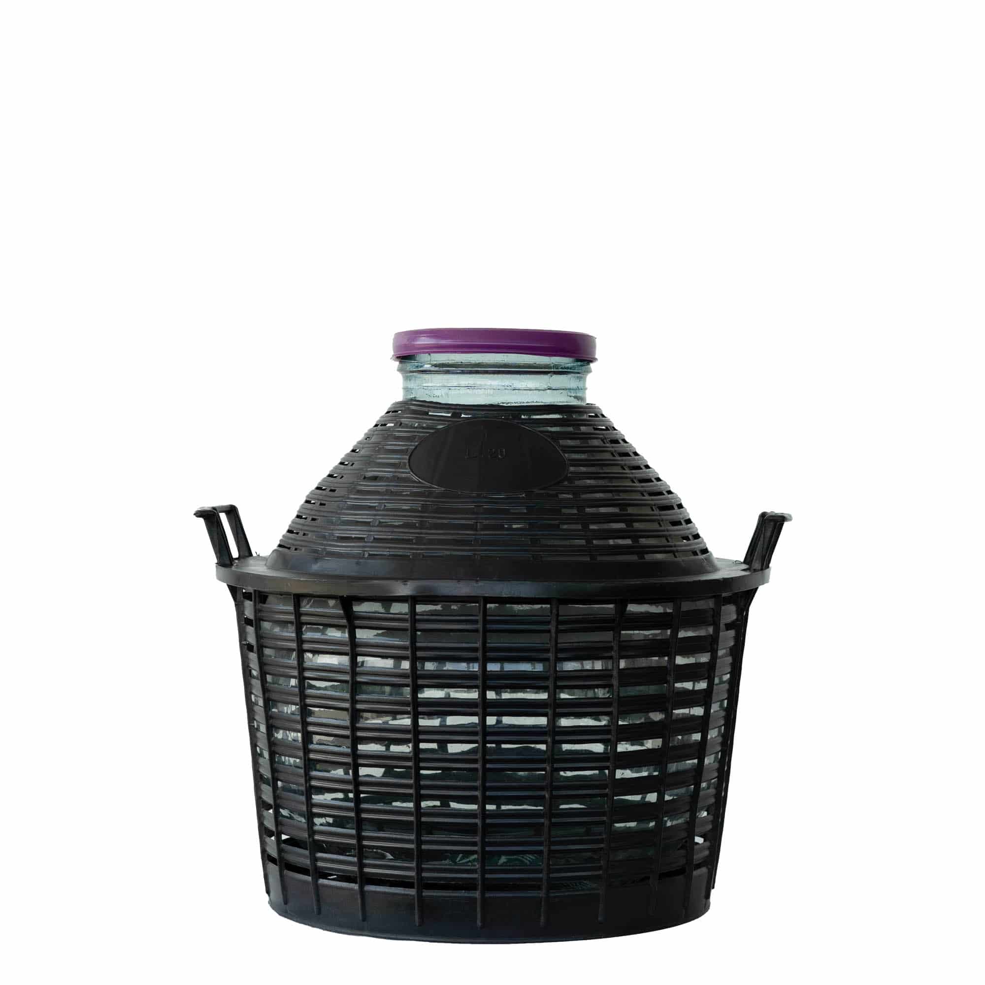 20 l ballonfles brede hals, glas, opening: schroefdop
