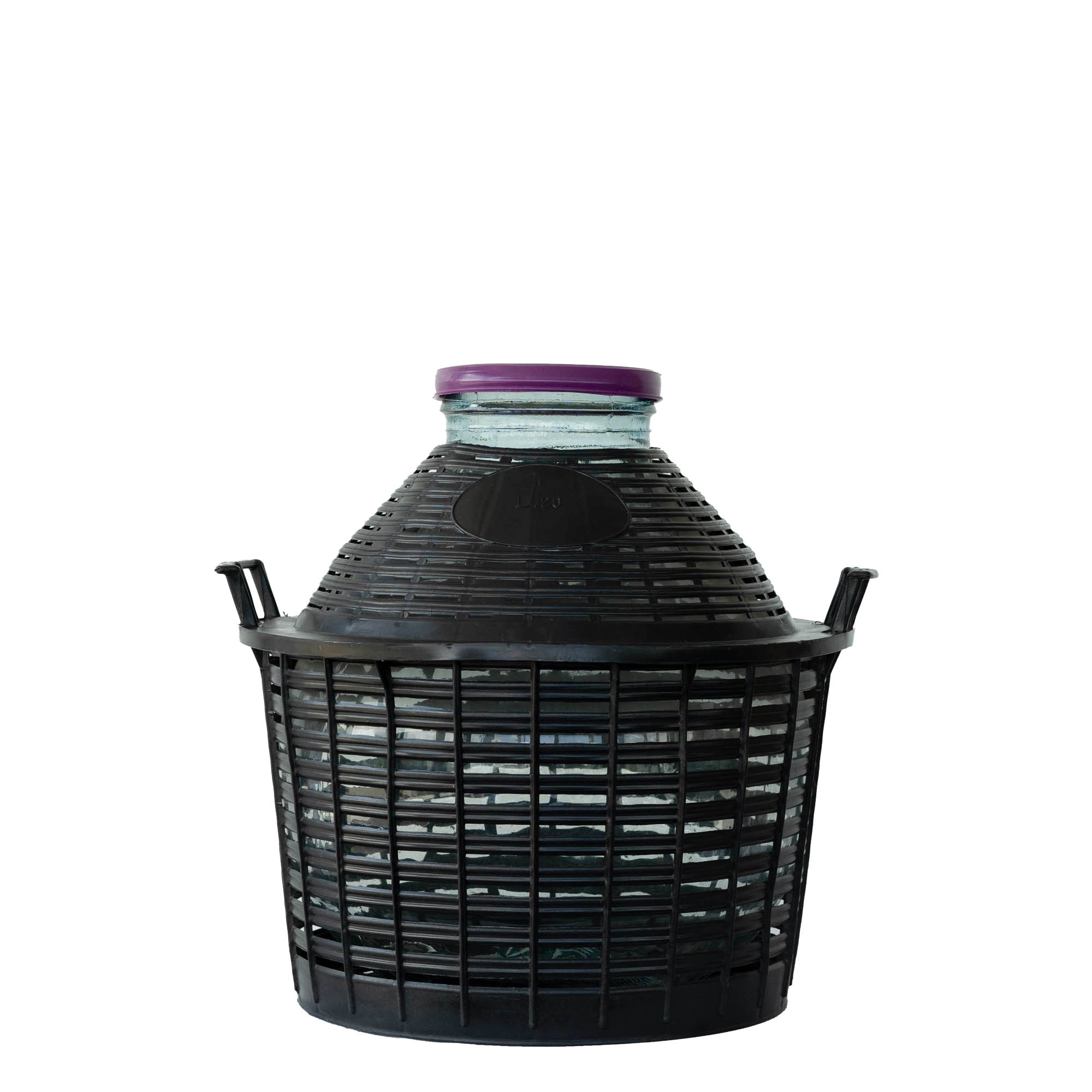20 l ballonfles brede hals, glas, opening: schroefdop 20 l ballonfles brede hals, glas, opening: schroefdop