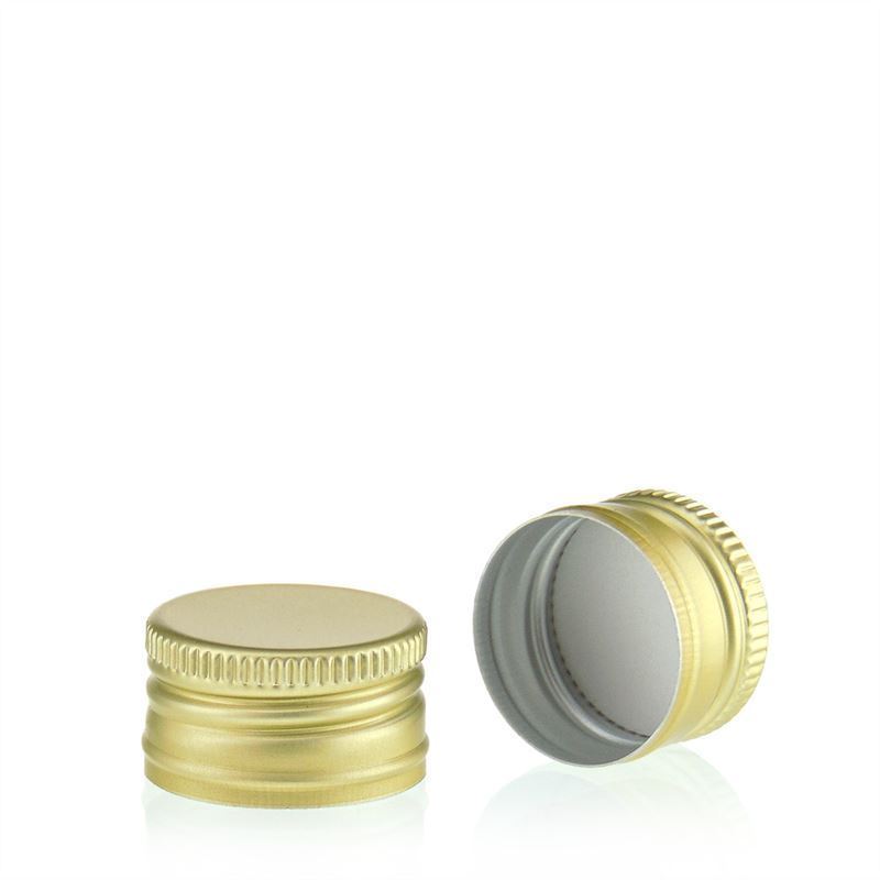 Schroefdop, metaal, goud, voor opening: PP 24 Schroefdop, metaal, goud, voor opening: PP 24